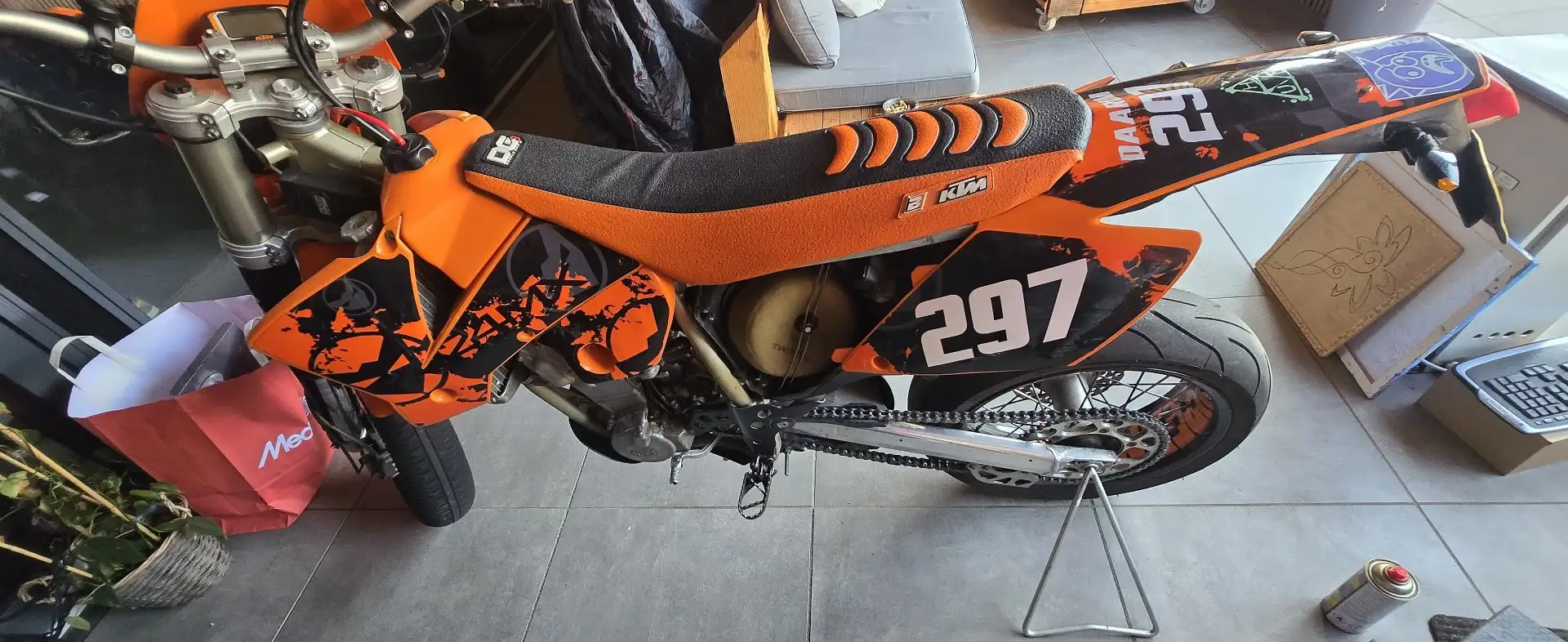 KTM 450 EXC crossmotor op kenteken Oranje - 2