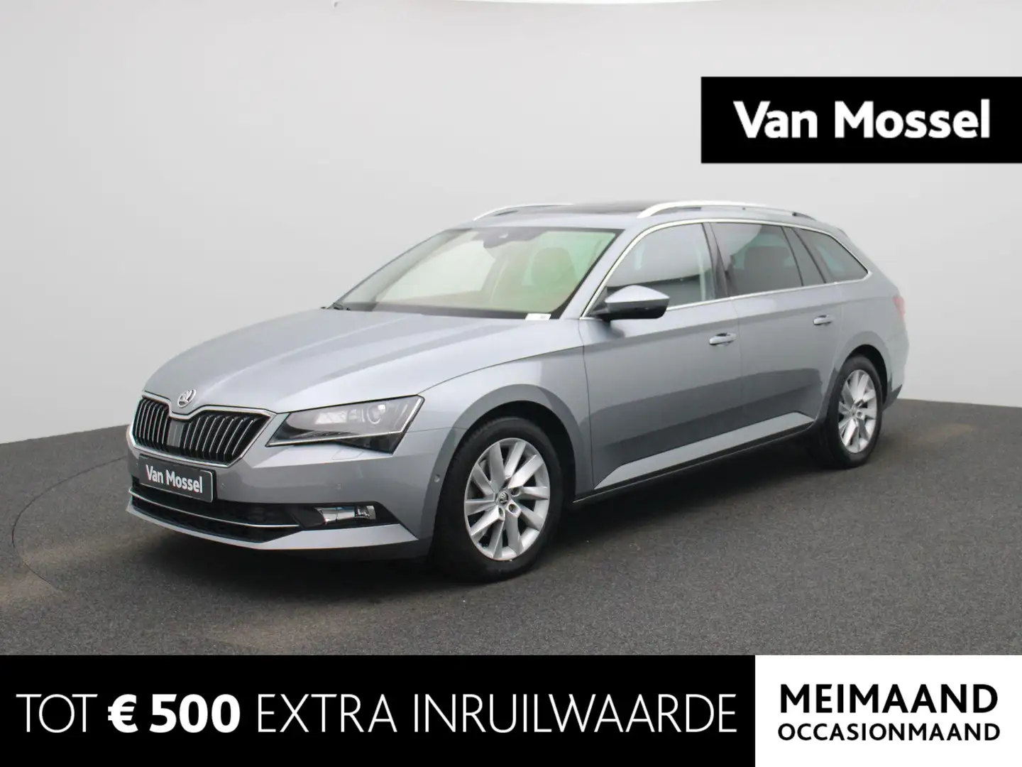 Skoda Superb Combi 2.0 TDI Style Business AUTOMAAT | Adaptieve Grijs - 1