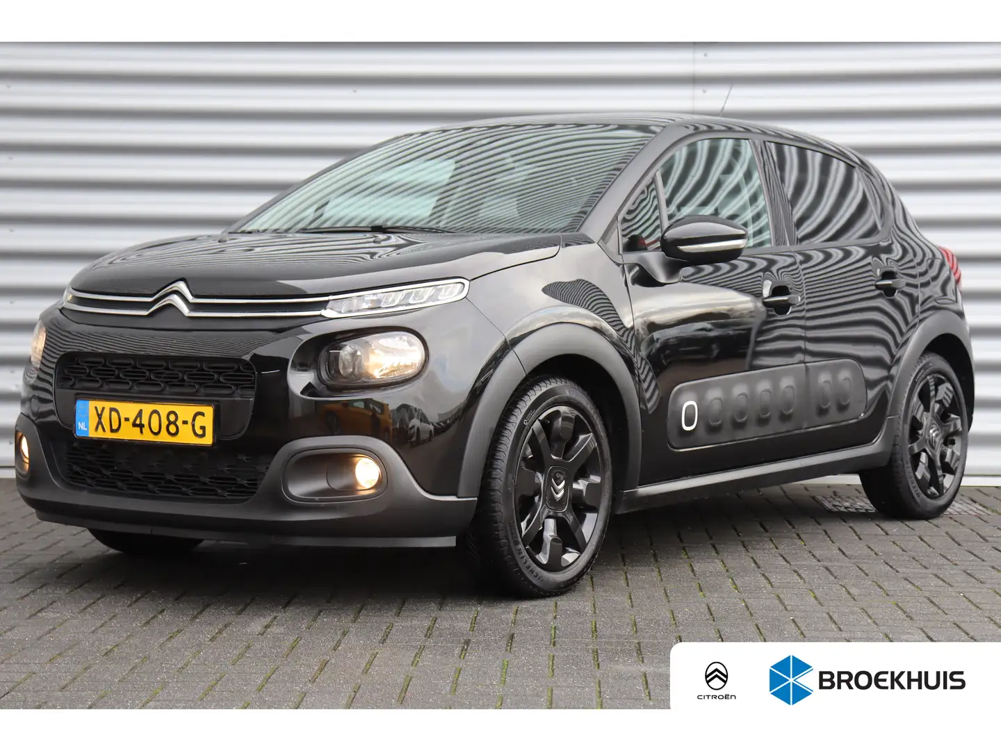 Citroen C3 1.2 PURETECH 83PK SHINE / NAVI / CLIMA / LED / PDC Zwart - 1
