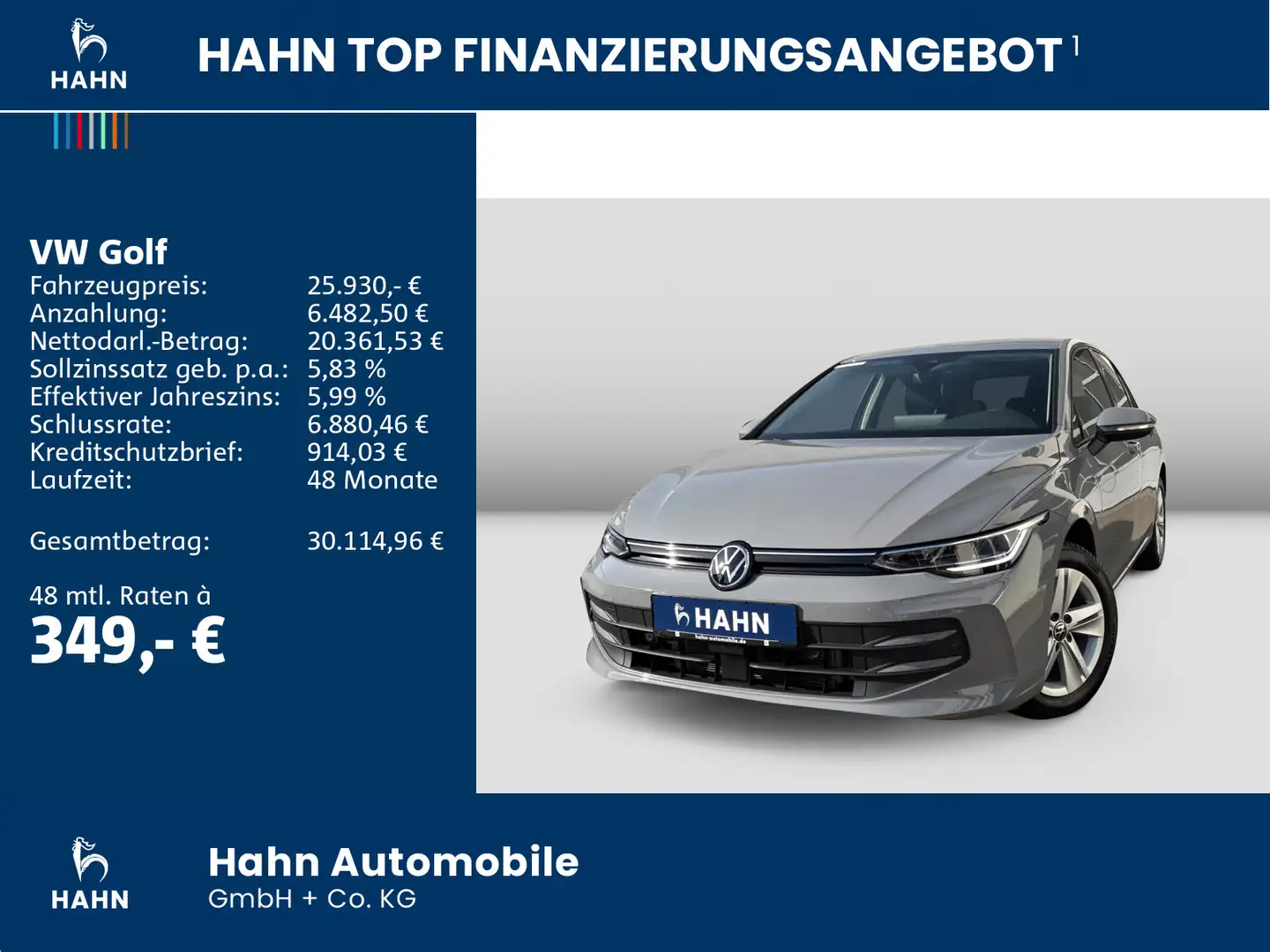 Volkswagen Golf VIII 1.5TSI DSG Life ACC Cam LED Navi Sitzh Grijs - 2