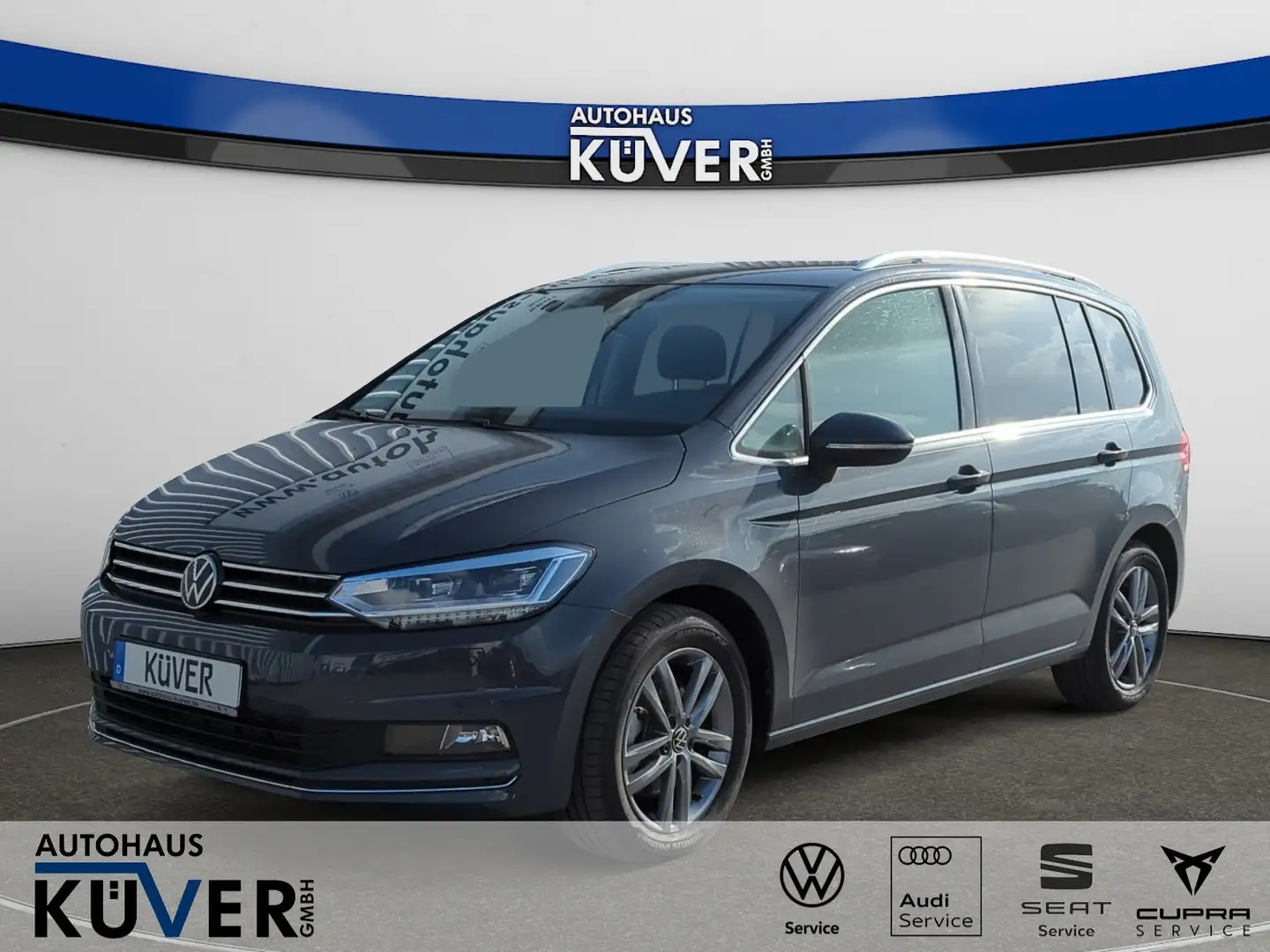 Volkswagen Touran Highline 1,5 TSI DSG Navi+ACC+LED+7S Szary - 1