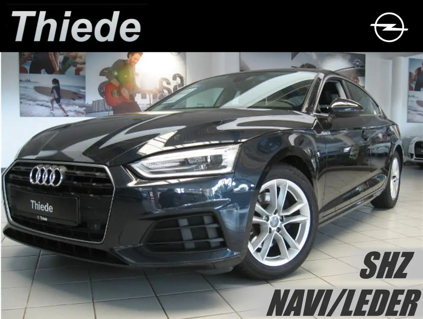 Audi A5 2.0 TDI Sportback S-Tronic NAVI/LEDER/SHZ/PDC Blau - 1
