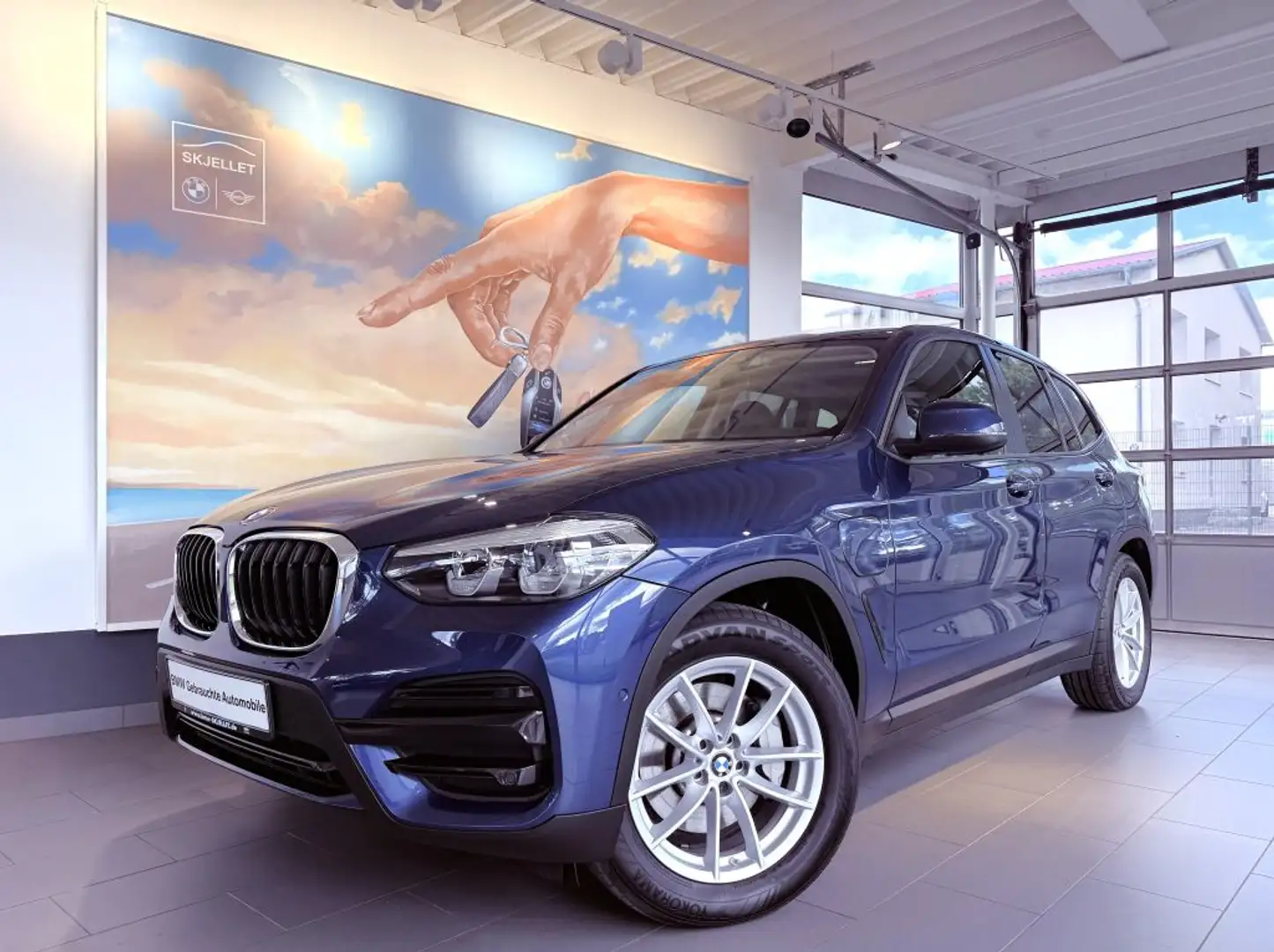 BMW X3 xDr.30e KAM+KOMF+LiveProf+SPUR+HIFI+SPORTS+AL Bleu - 1