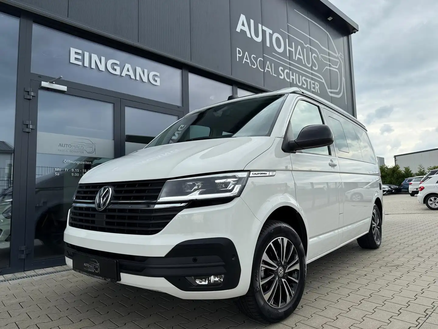 Volkswagen T6.1 California Beach Aufstelldach/LED/KAM/STDHZ Blanc - 1