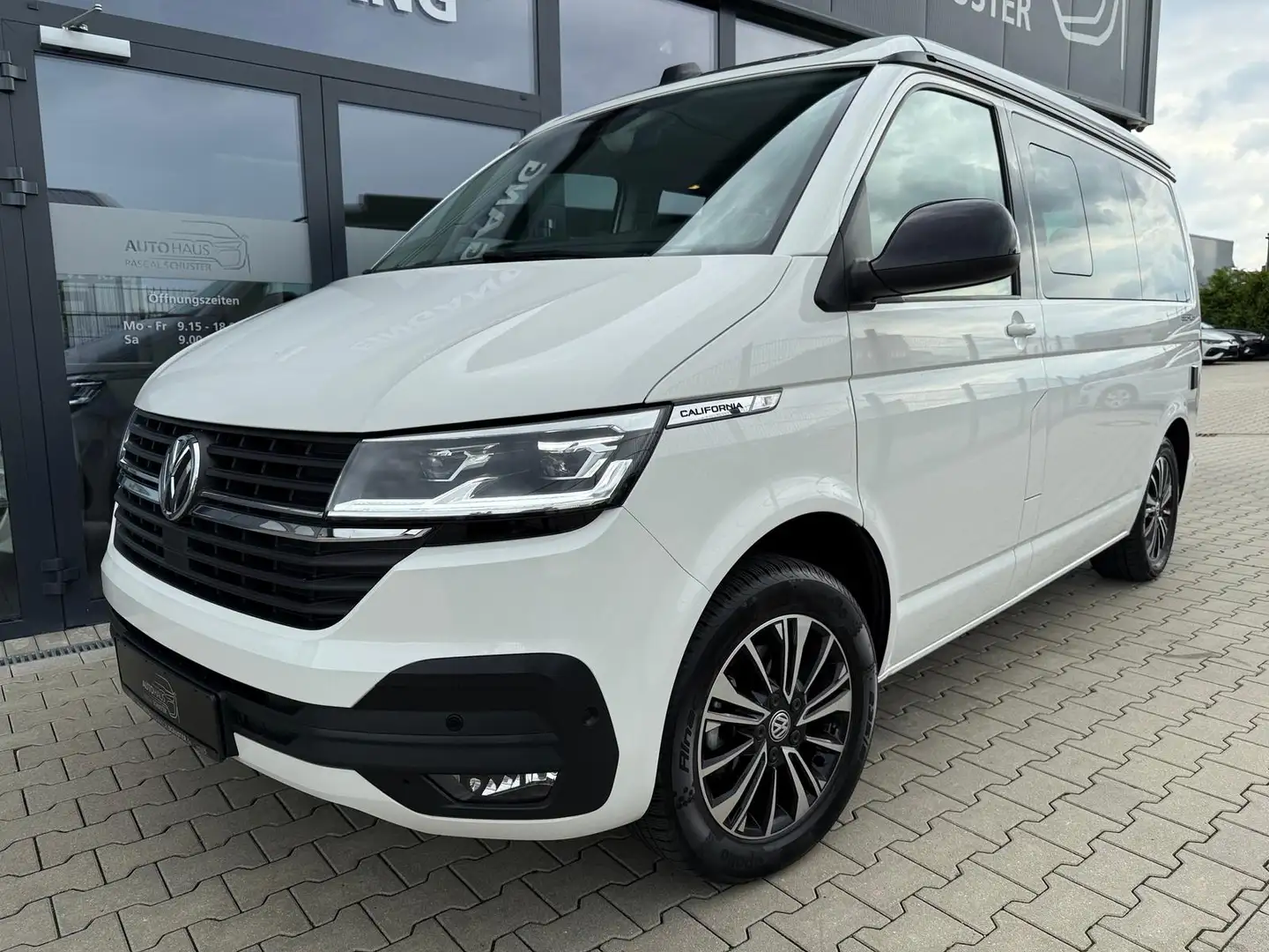 Volkswagen T6.1 California Beach Aufstelldach/LED/KAM/STDHZ Blanc - 2
