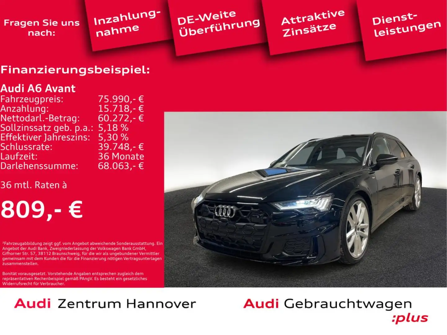 Audi A6 Avant S line 40 TDI quattro S tronic Schwarz - 2