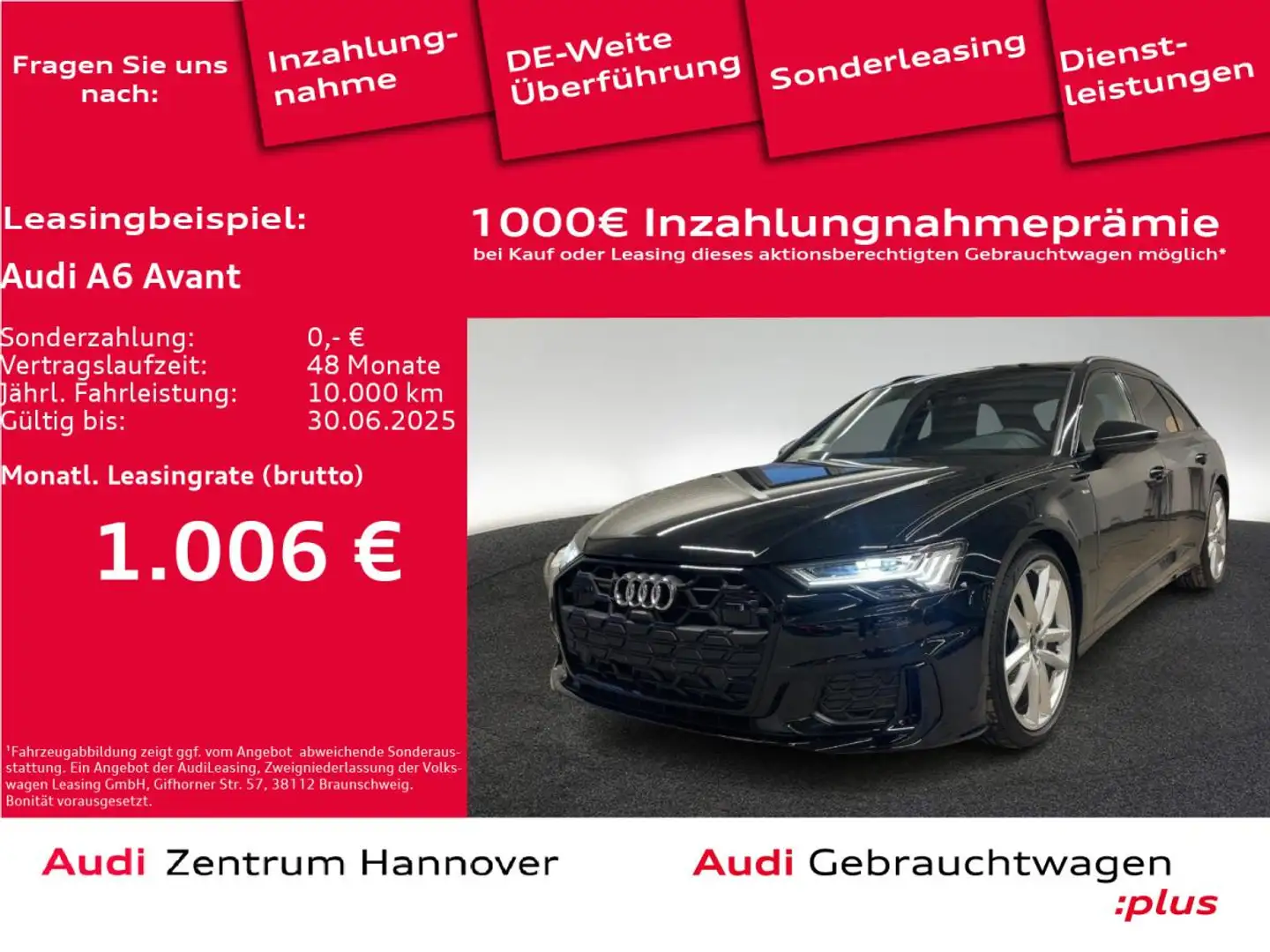 Audi A6 Avant S line 40 TDI quattro S tronic Schwarz - 1