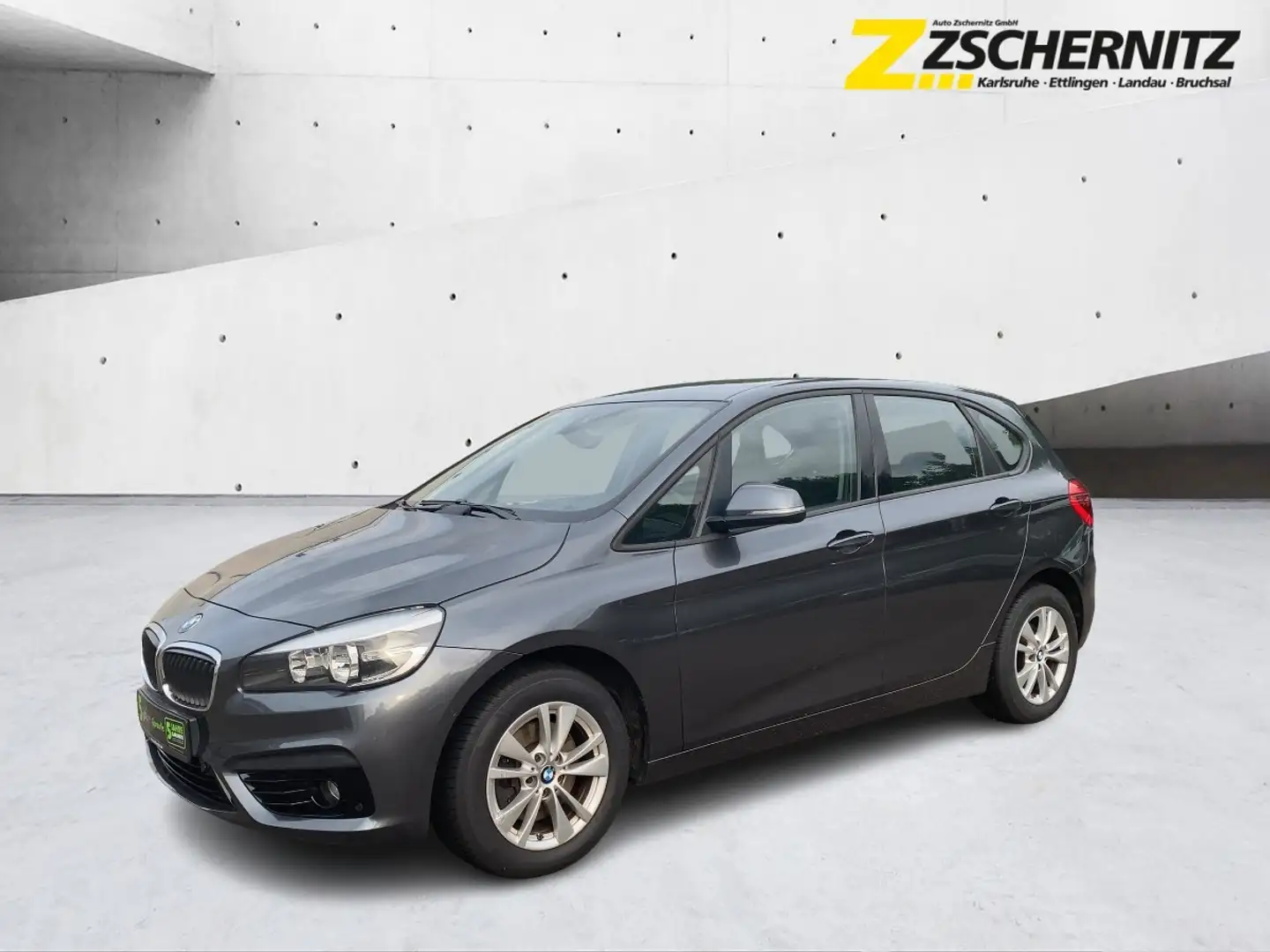 BMW 218 i Active Tourer Sport Line LM 2xKlima Navi Grijs - 1