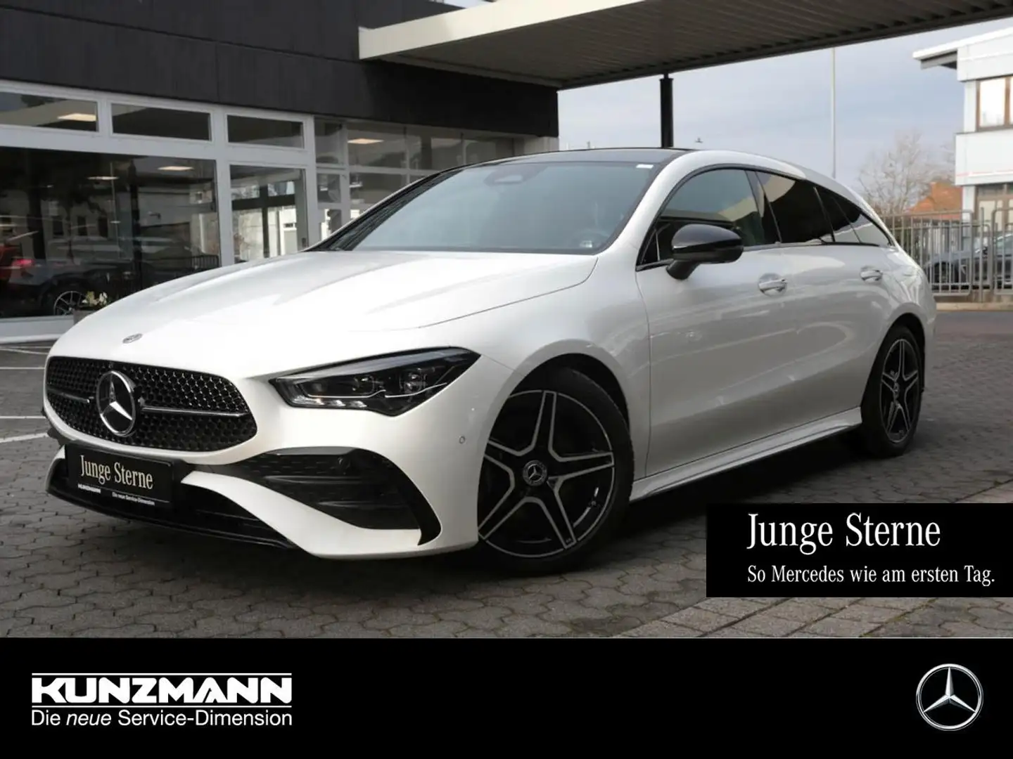 Mercedes-Benz CLA 200 SB AMG Night Panorama Distronic 360° Weiß - 1