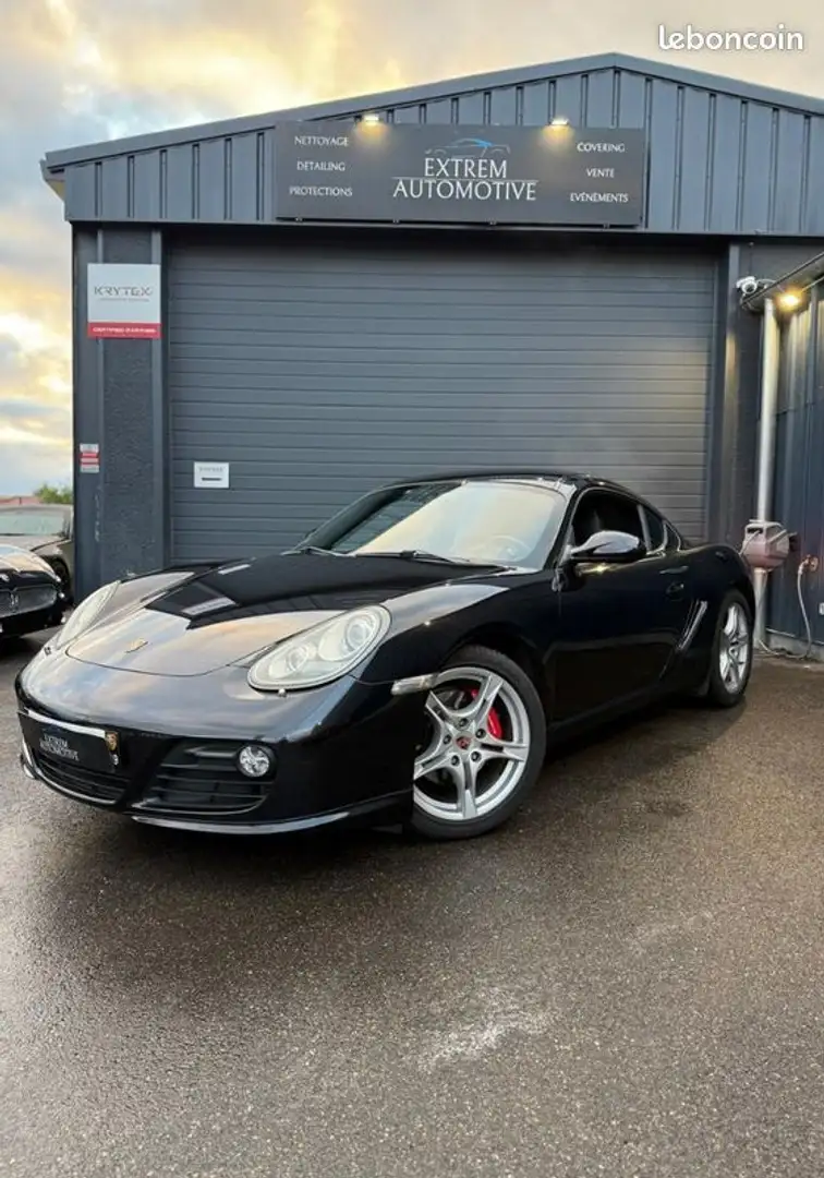 Porsche Cayman coupe 3.4 flat-6 320ch automatique arriere s Noir - 1