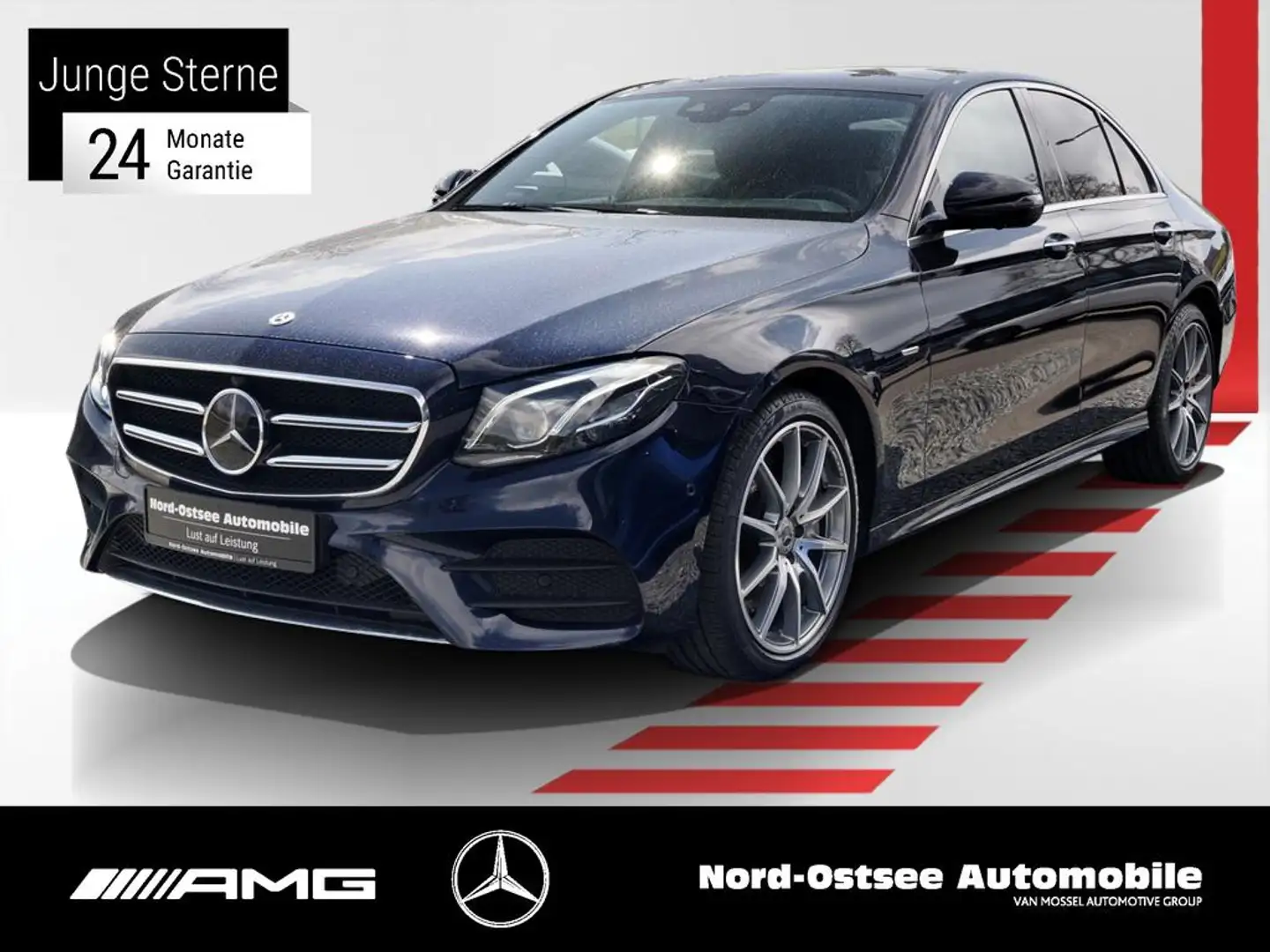 Mercedes-Benz E 400 d 4M AMG COMAND PANO DISTRO HUD 360° SHZ Bleu - 1