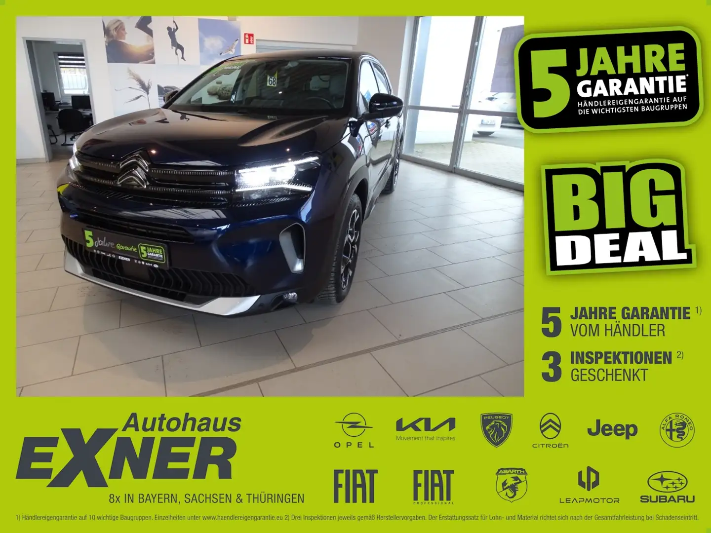 Citroen C5 Aircross 1.2 PureTech 130 FEEL LED+Navi+SHZ Blau - 1