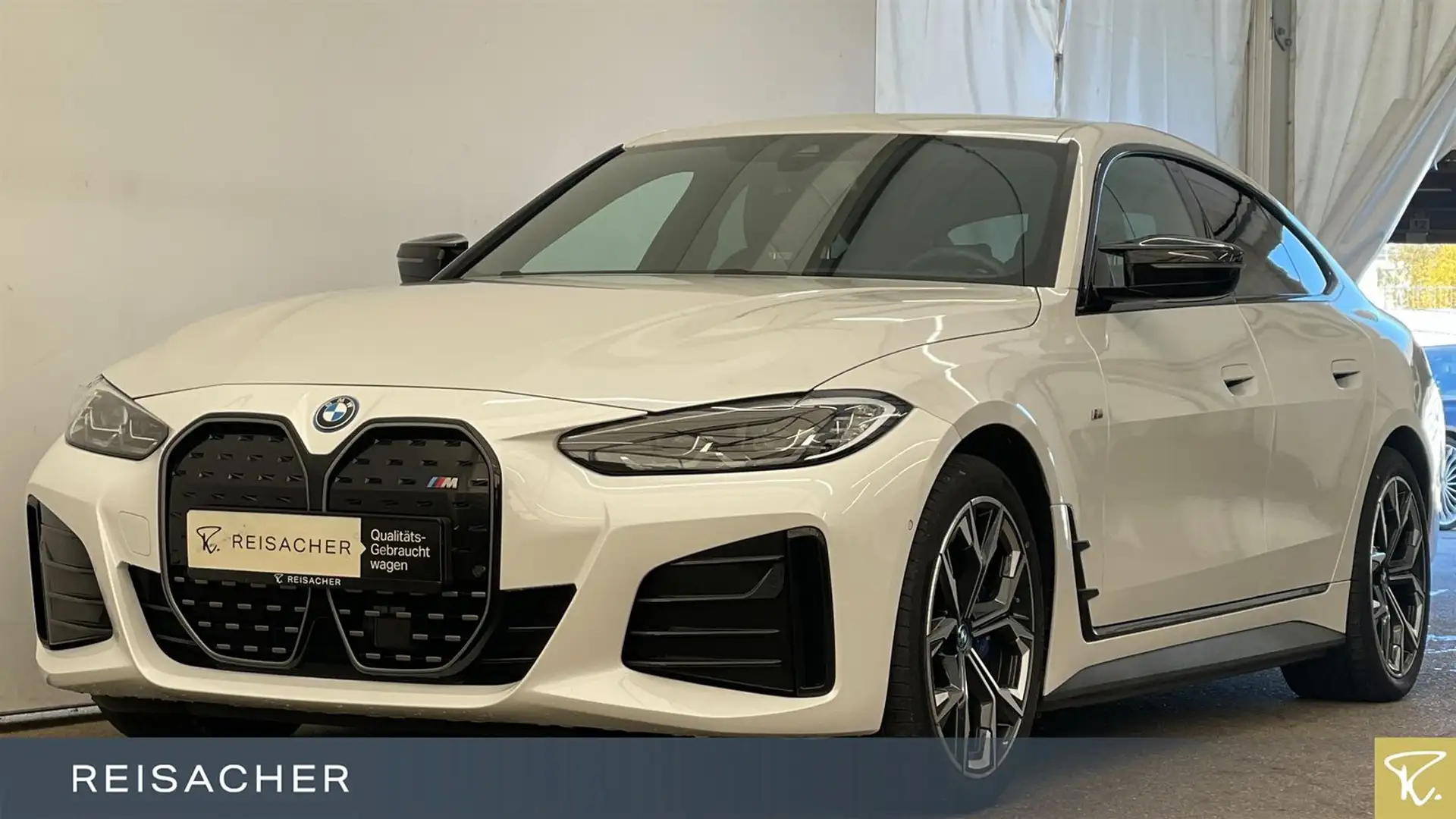 BMW i4 M50 Gran Coupé AHK LCPro ACC RFK PDC 19" LM Weiß - 1