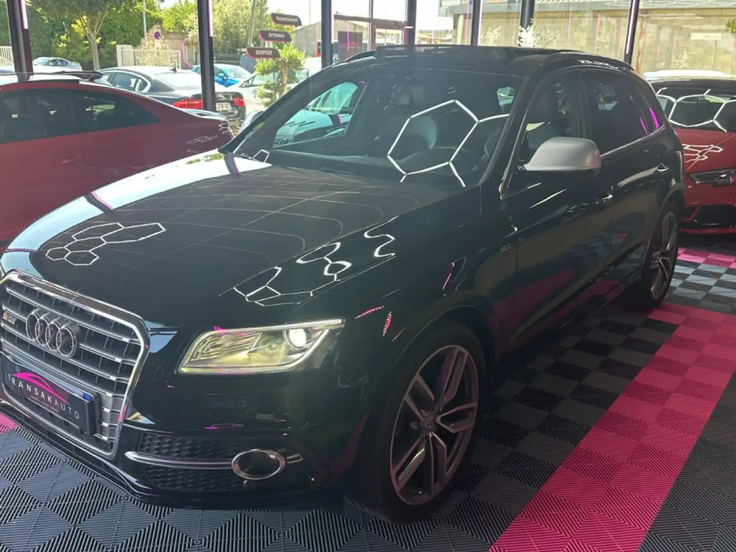 Audi SQ5 V6 3.0 BiTDI 326 ch Quattro Tiptronic 8 - Toit Ouvrant - Alcantara - Sièges et Hayon Elec - Jantes 21 Noir - 2