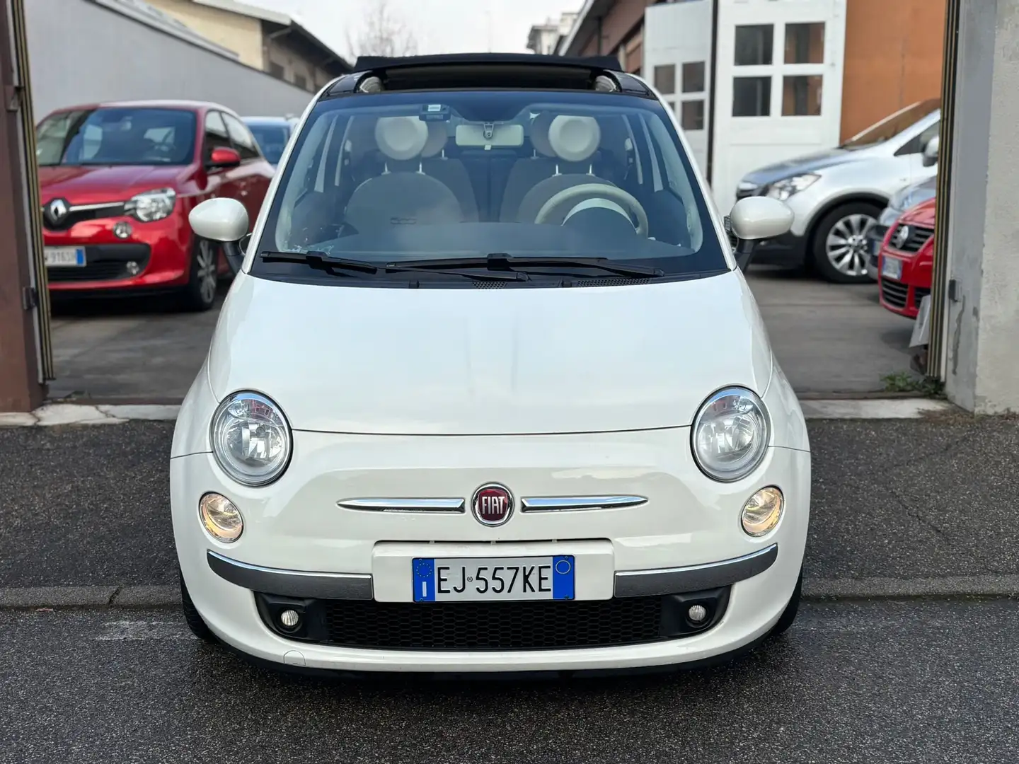 Fiat 500C CABRIO*LOUNGE*SOLO 37000KM* Blanc - 2