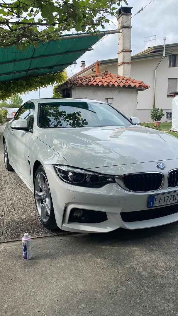BMW 420 420d Coupe Msport Bianco - 1