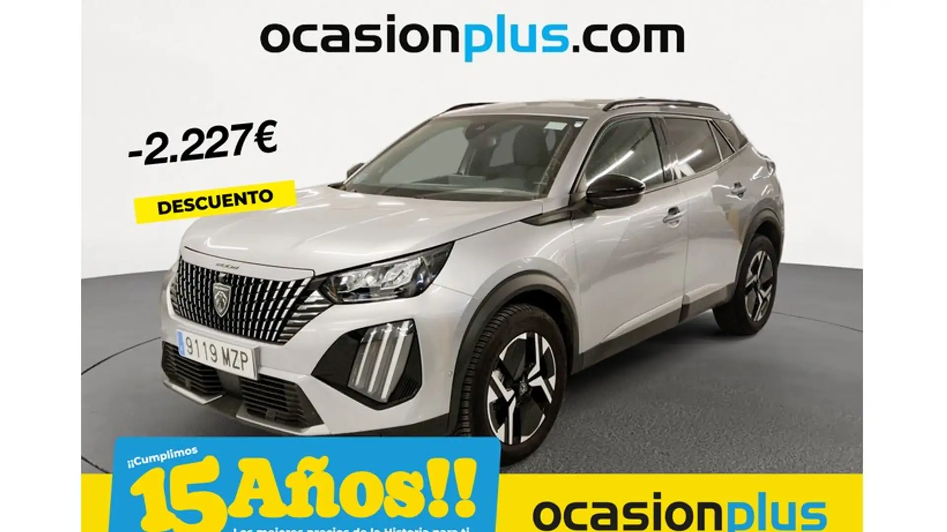 Peugeot 2008 Hybrid 136 Allure eDCS6 Grijs - 1