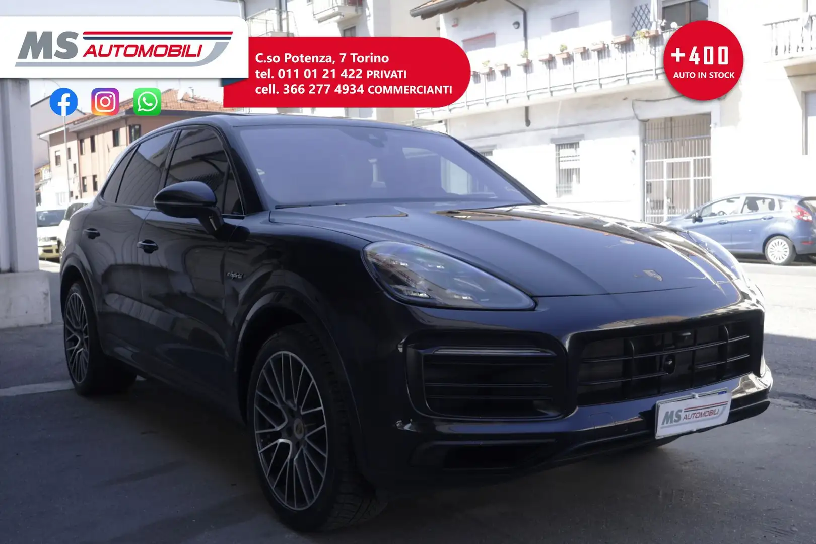Porsche Cayenne 3.0 V6 E-Hybrid Tetto Panoramico Unicoproprietario Nero - 1
