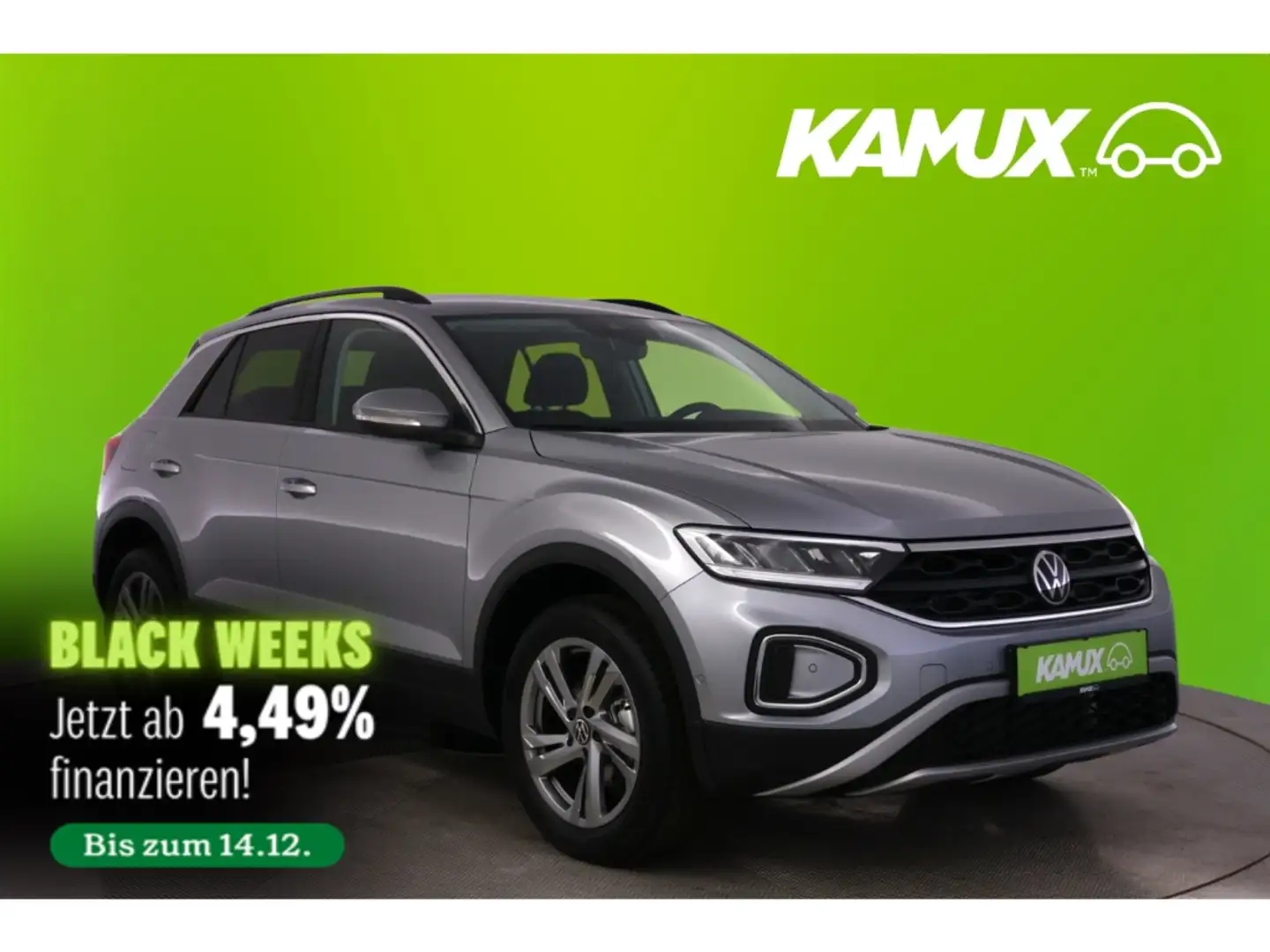 Volkswagen T-Roc 1.5TSI DSG Life+LED+NAVI+KAMERA+TEMPO Argento - 1