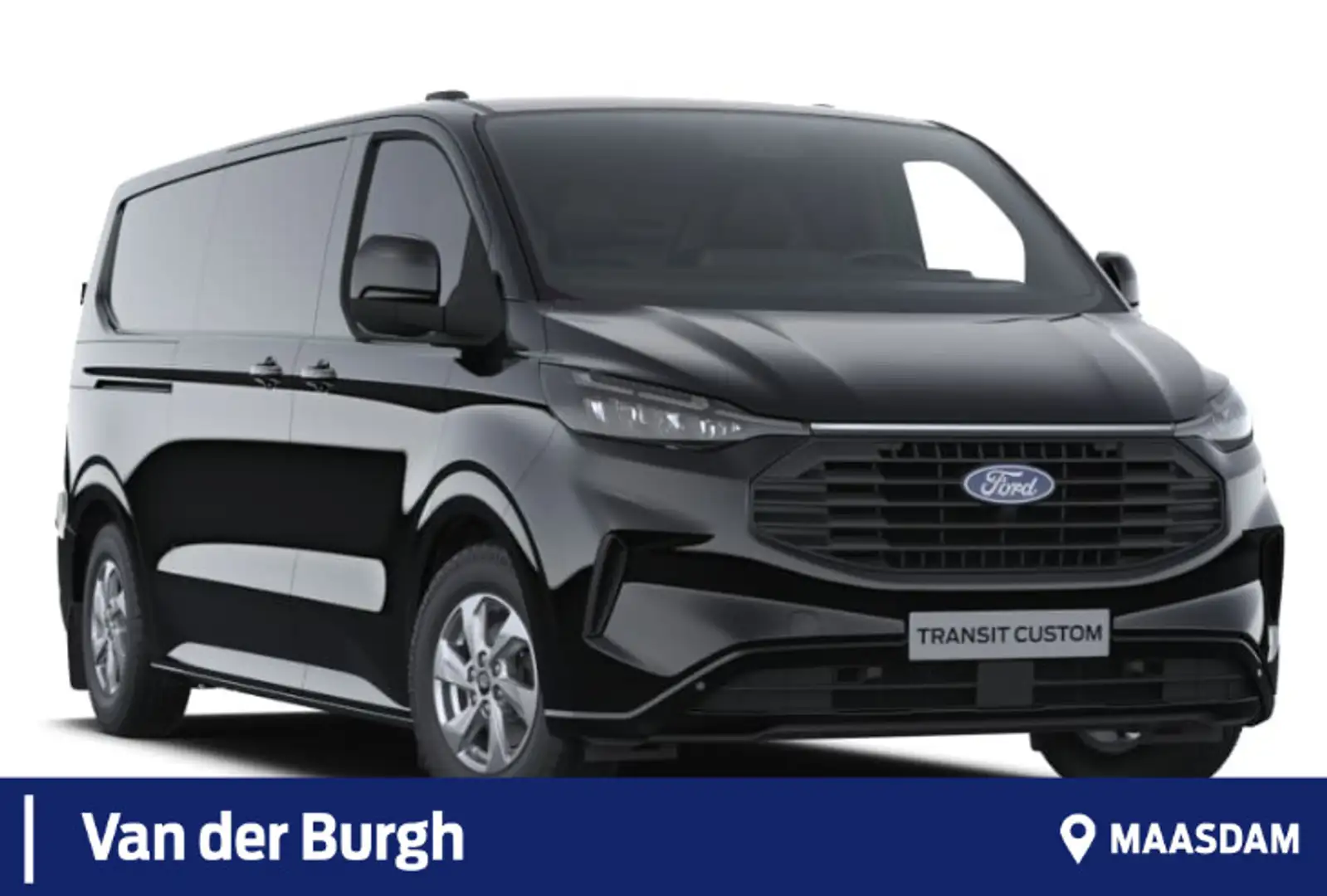 Ford Transit Custom 300 2.0 TDCI L2H1 Limited BPM Vrij Zwart - 1