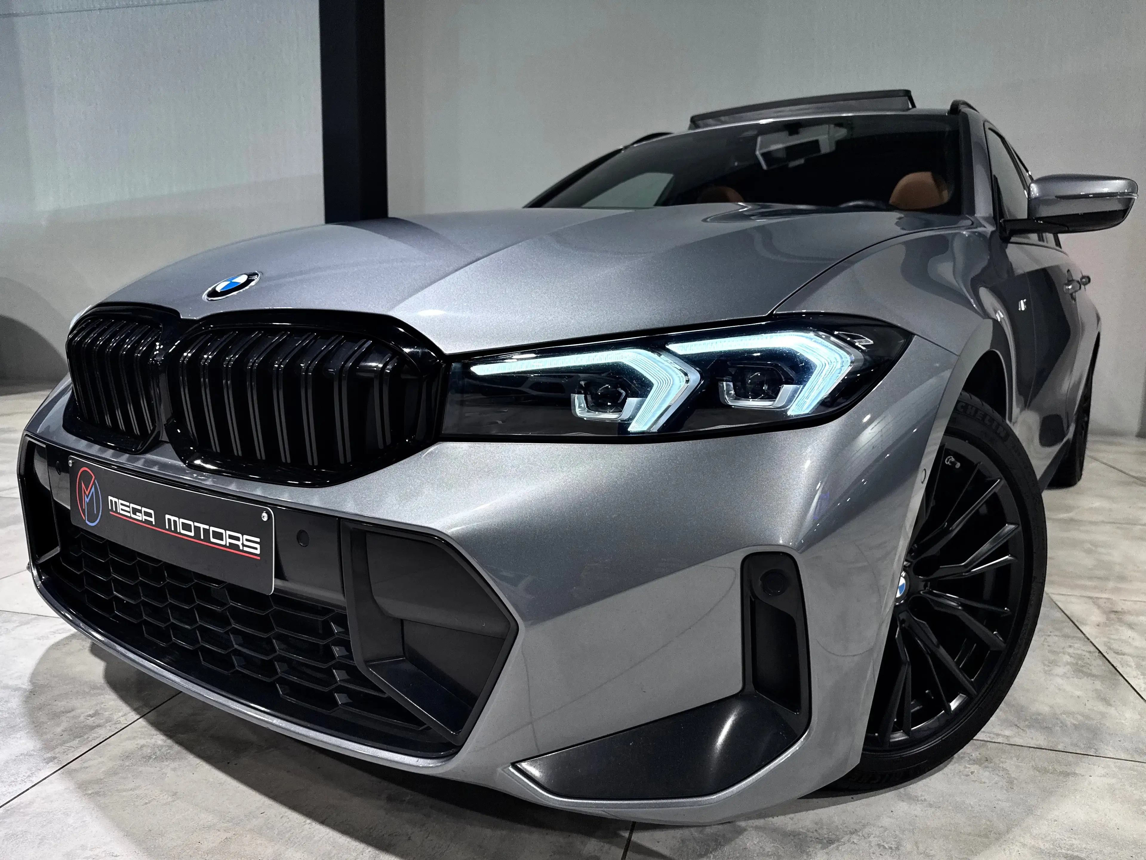 BMW 318 dAS PACK M" 122CV TVA/BTW PANO CUiR COGNAC CARPLAY CAMERA JA18"++ — photo 3