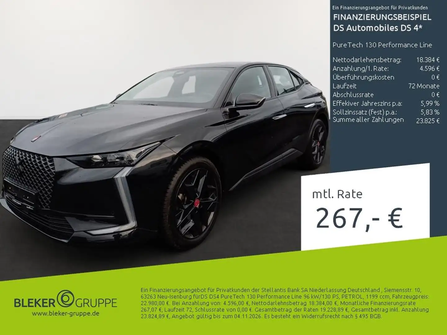 DS Automobiles DS 4 PureTech 130 Performance Line Black - 1