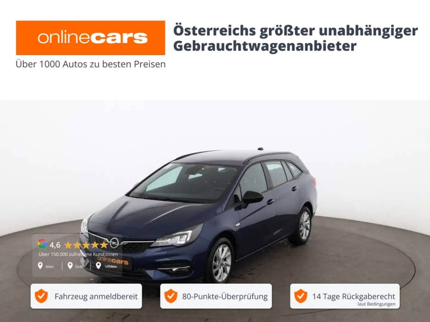 Opel Astra K ST 1.2 Turbo Edition LED NAVI R-CAM TEMP Blau - 1