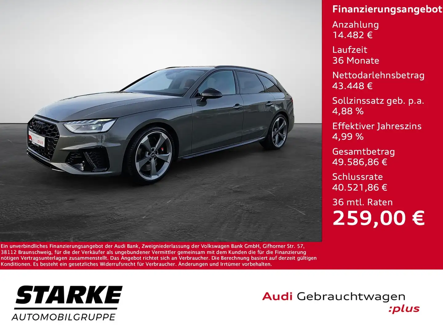 Audi S4 Avant TDI tiptronic quattro Competition Edition... Grau - 1