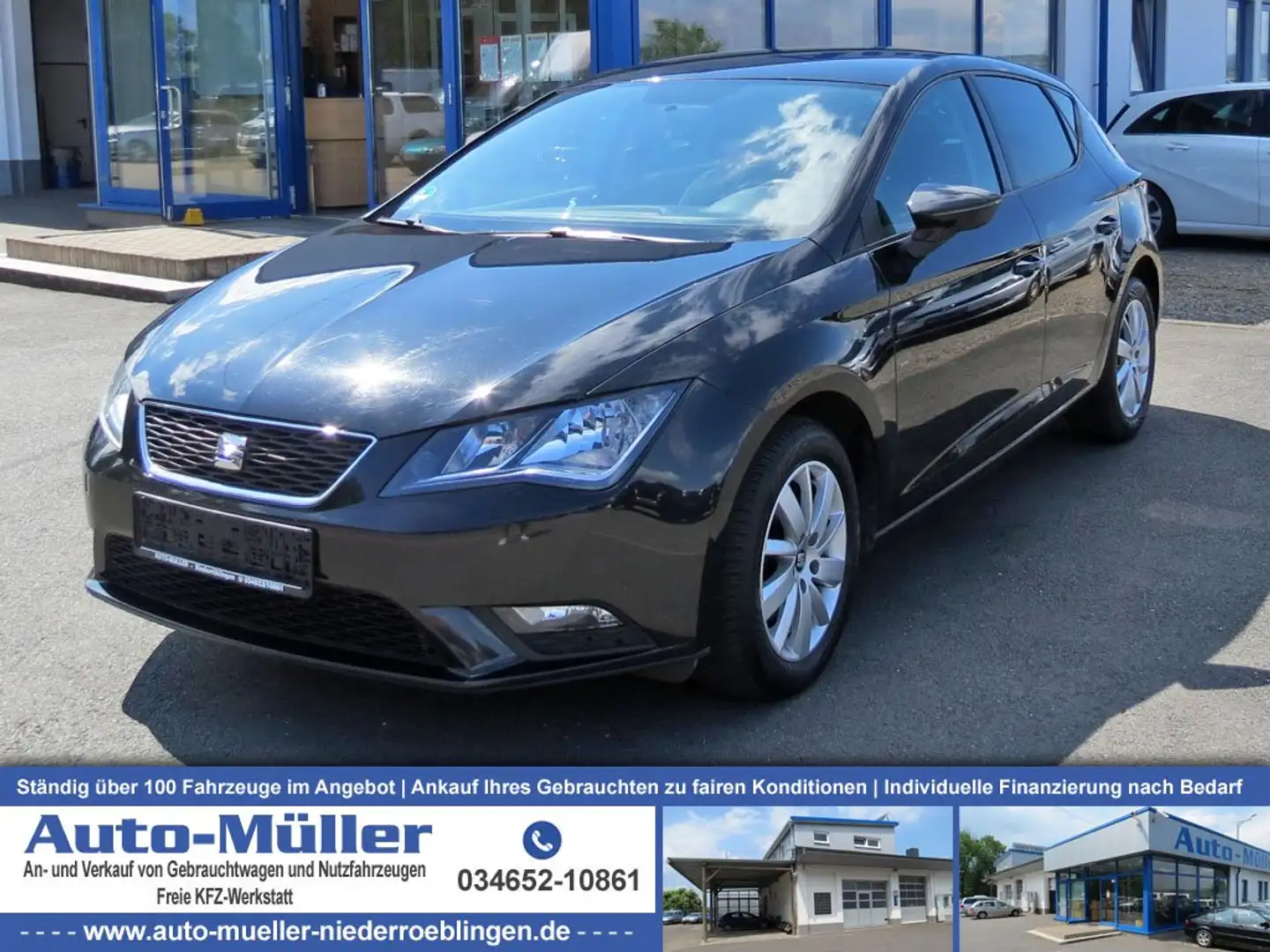 SEAT Leon Reference 1.6 TDI Klima Winter-Paket Negro - 1