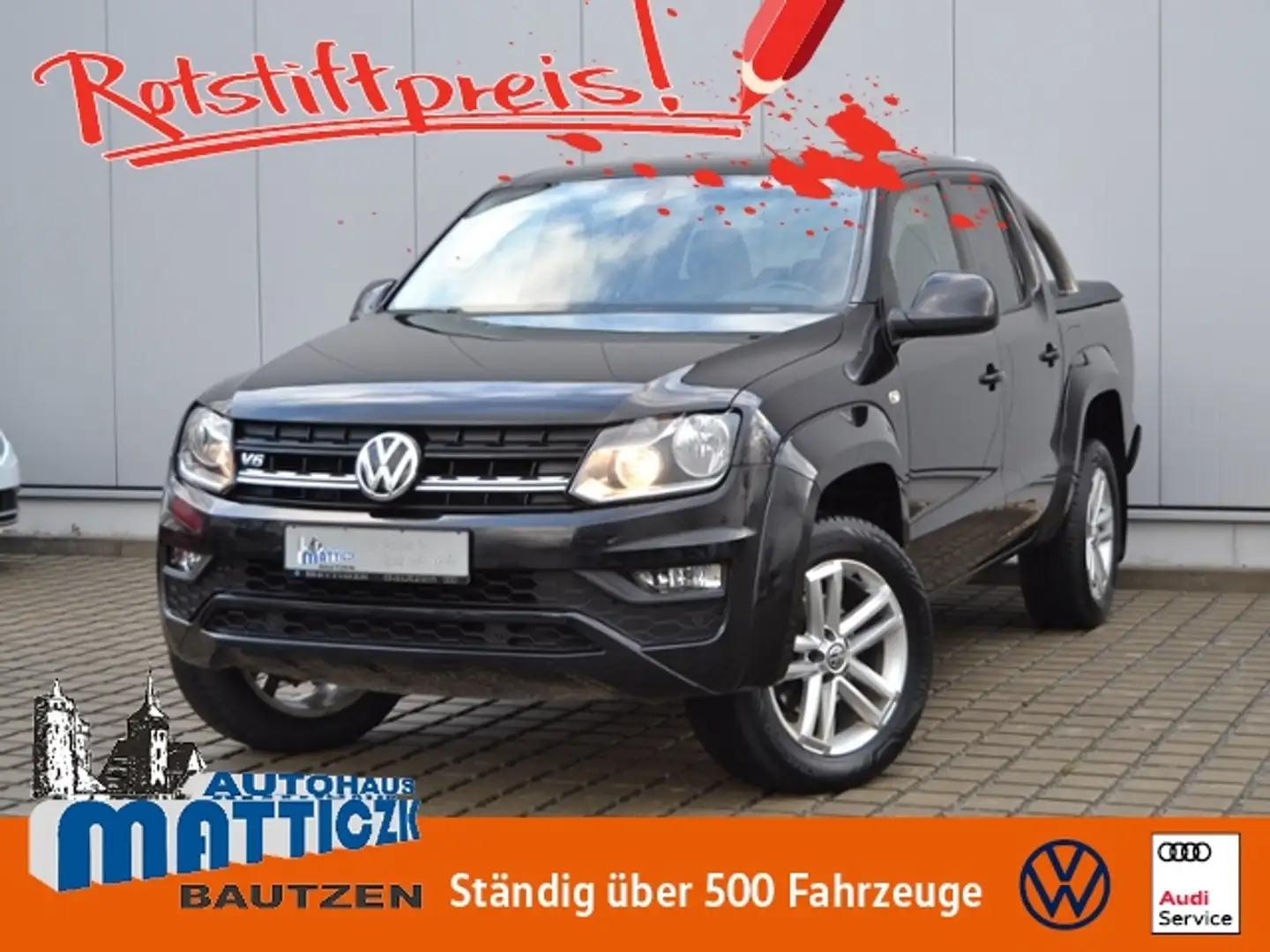 Volkswagen Amarok 3.0 TDI 4Motion Autom. DESIGN-PAKET/AHK/19-ZOLL/G Schwarz - 1