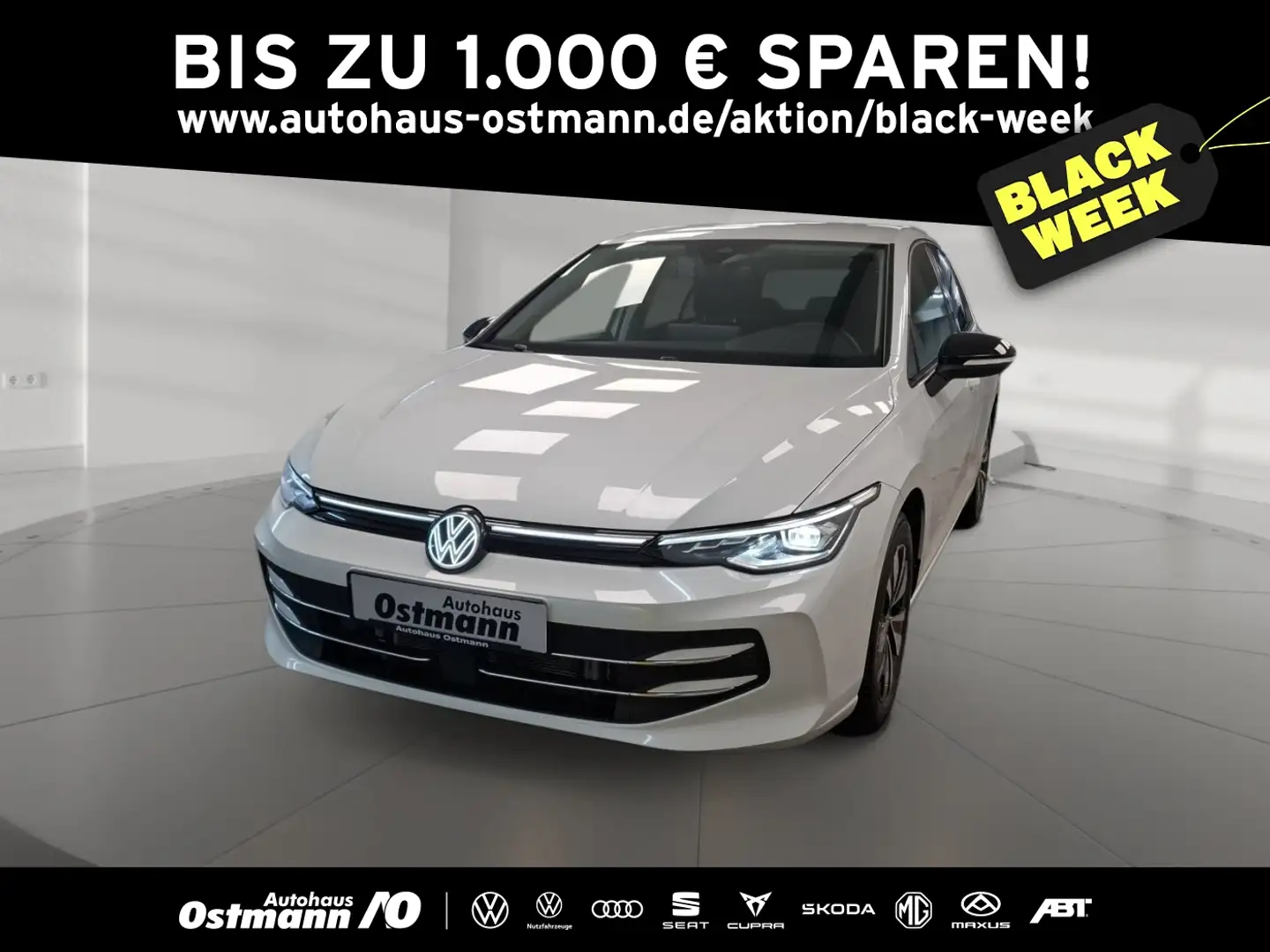 Volkswagen Golf VIII 2.0 TDI W Goal AHK RFK Navi SHZ ACC Weiß - 1
