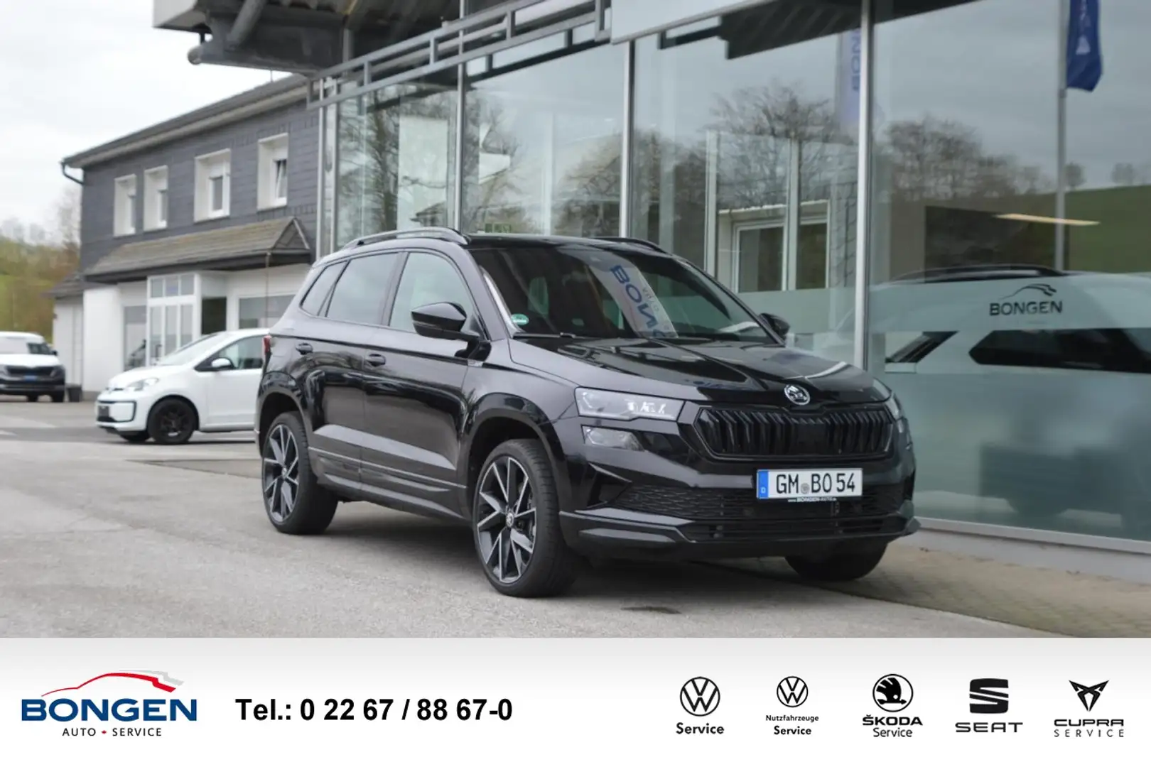 Skoda Karoq 1.5 TSI Sportline DSG AHK Stdhzg. Kamera Klima Fekete - 1