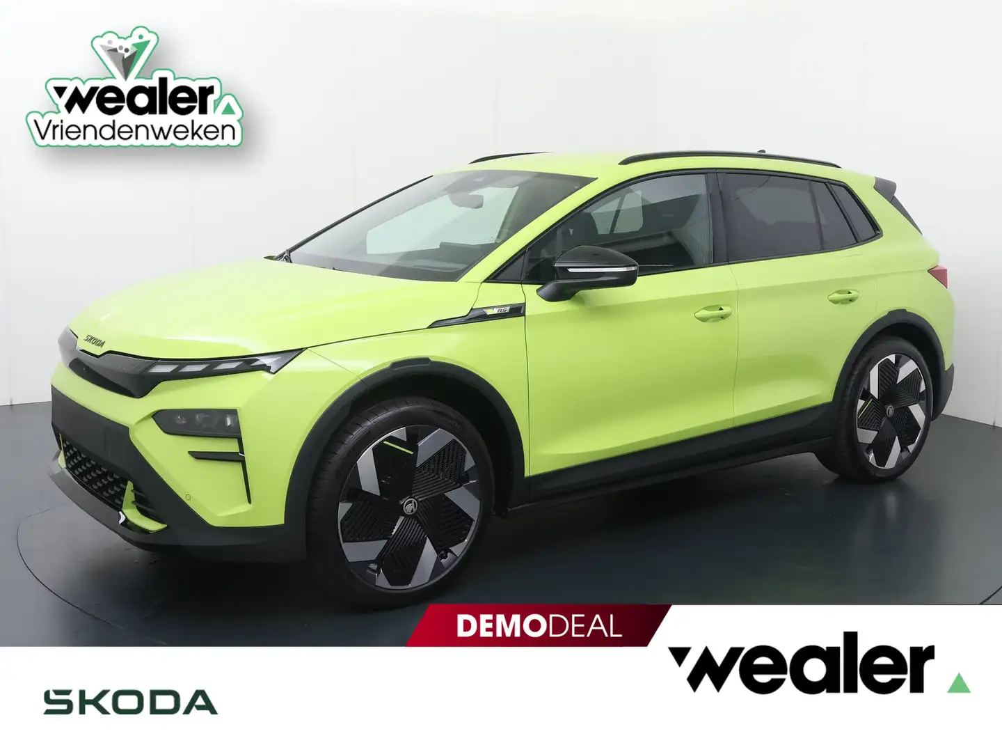 Skoda Elroq RS 340 PK 4X4 | Mamba Green | Trekhaak | Rondomzic Vert - 1