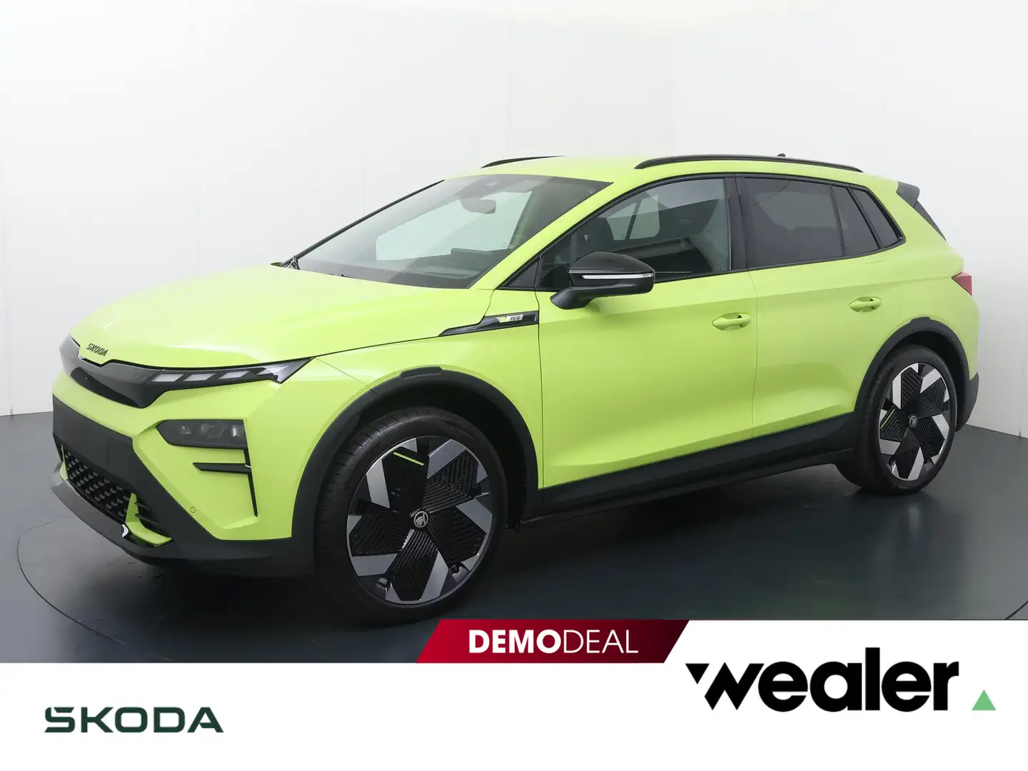 Skoda Elroq RS 340 PK 4X4 | Mamba Green | Trekhaak | Rondomzic Groen - 1