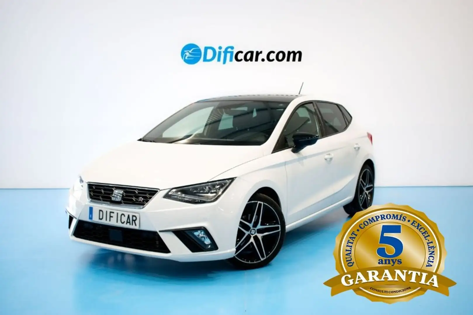 SEAT Ibiza 1.0 110CV DSG 5P FR + TECHO SOLAR Blanc - 1