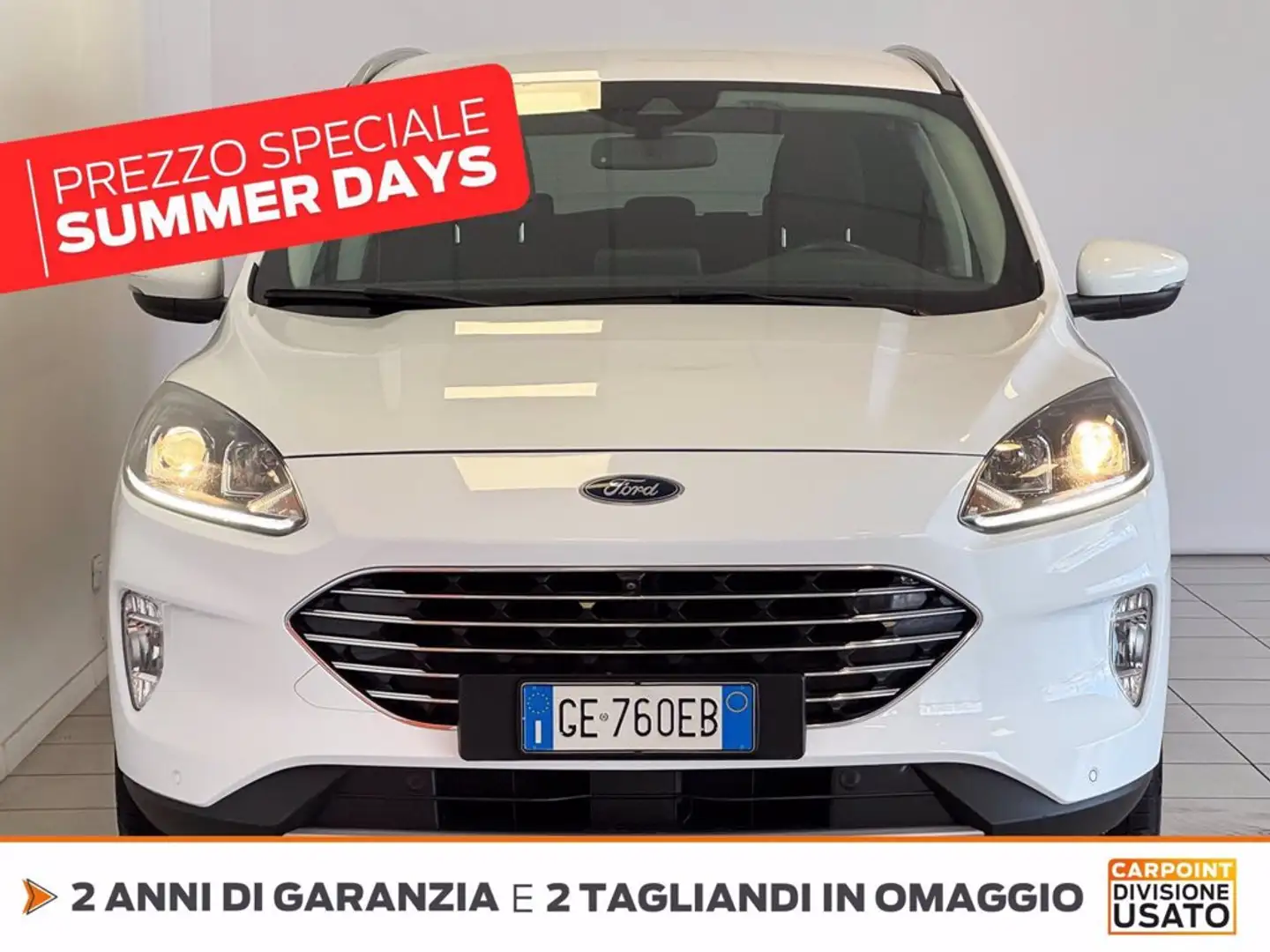 Ford Kuga 2.5 phev titanium 2wd 225cv e-shifter Bianco - 2