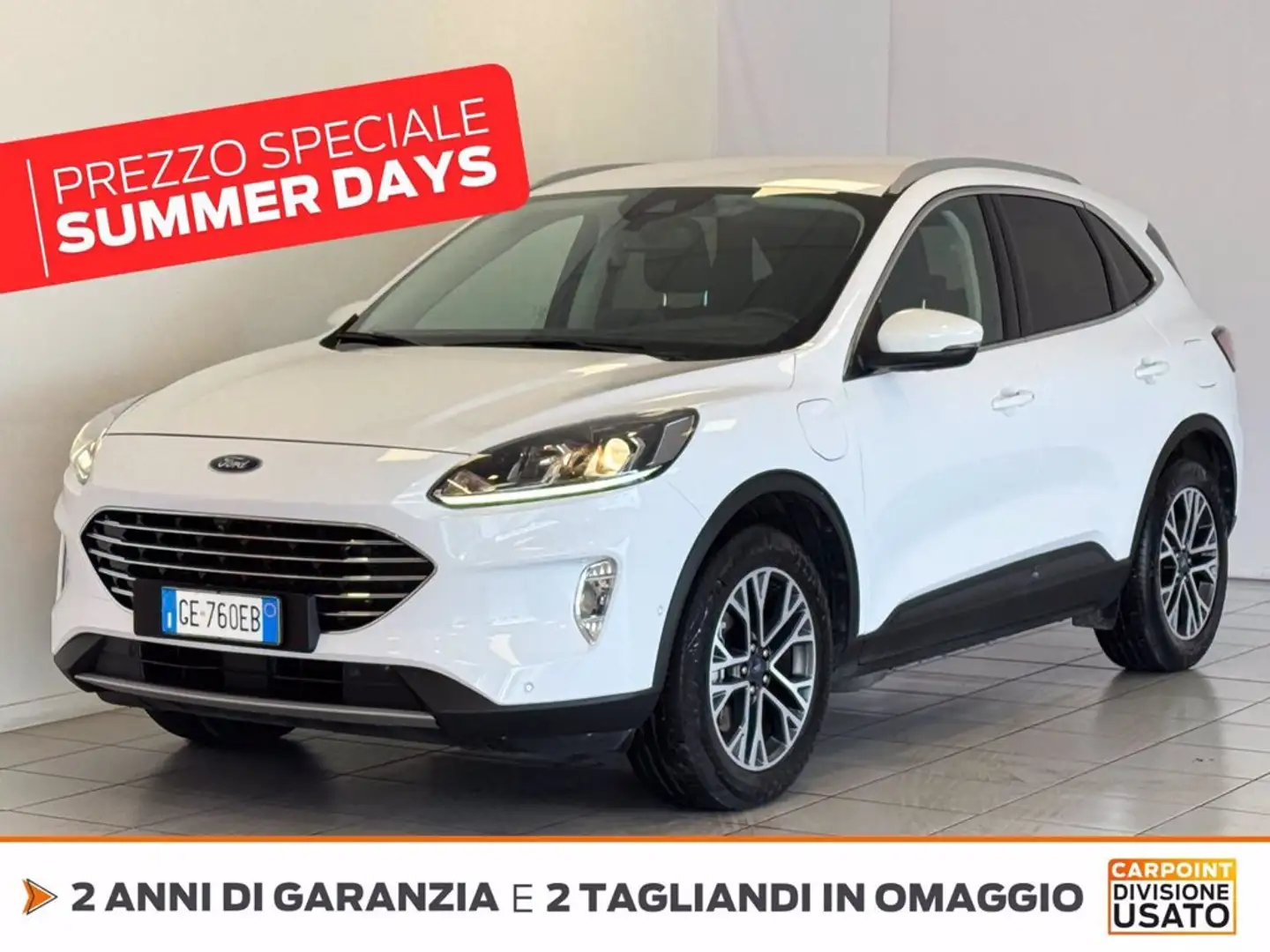 Ford Kuga 2.5 phev titanium 2wd 225cv e-shifter Bianco - 1