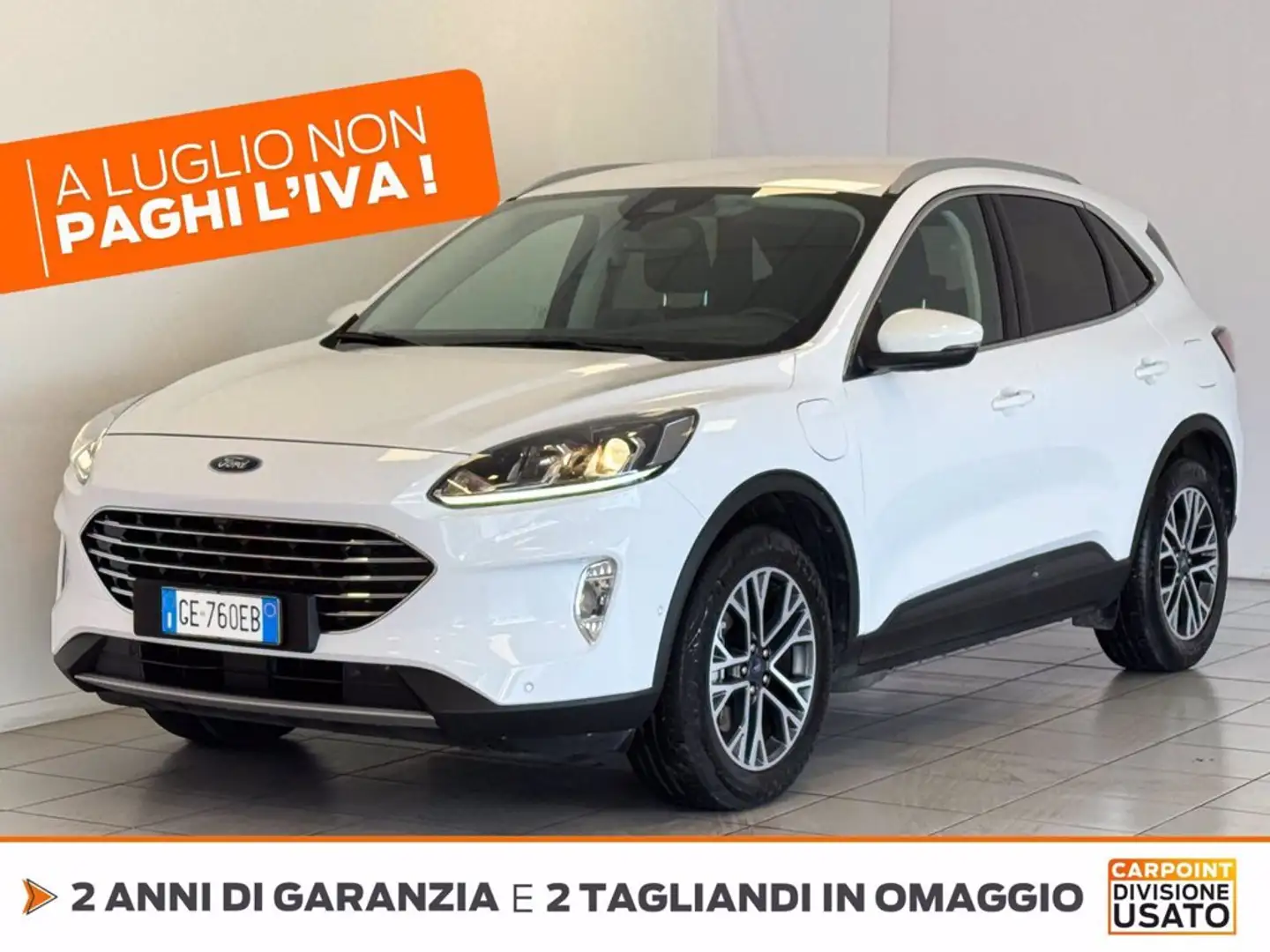 Ford Kuga 2.5 phev titanium 2wd 225cv e-shifter Bianco - 1