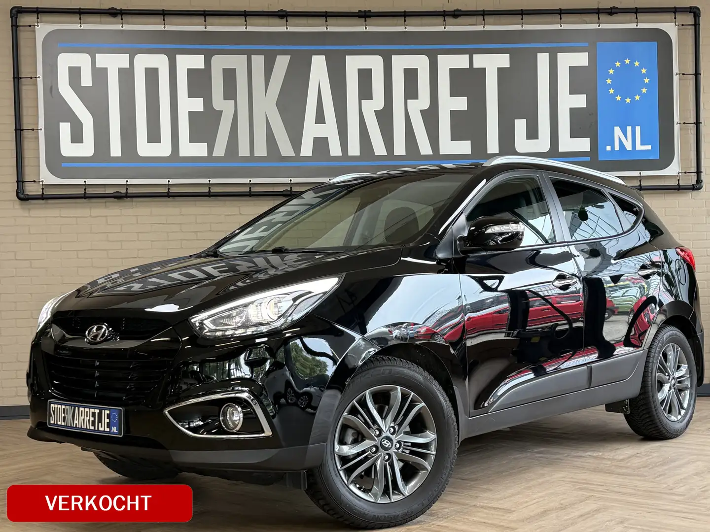 Hyundai iX35 1.6i 135PK i-Catcher VERKOCHT! Navi | Xenon | Clim Zwart - 1