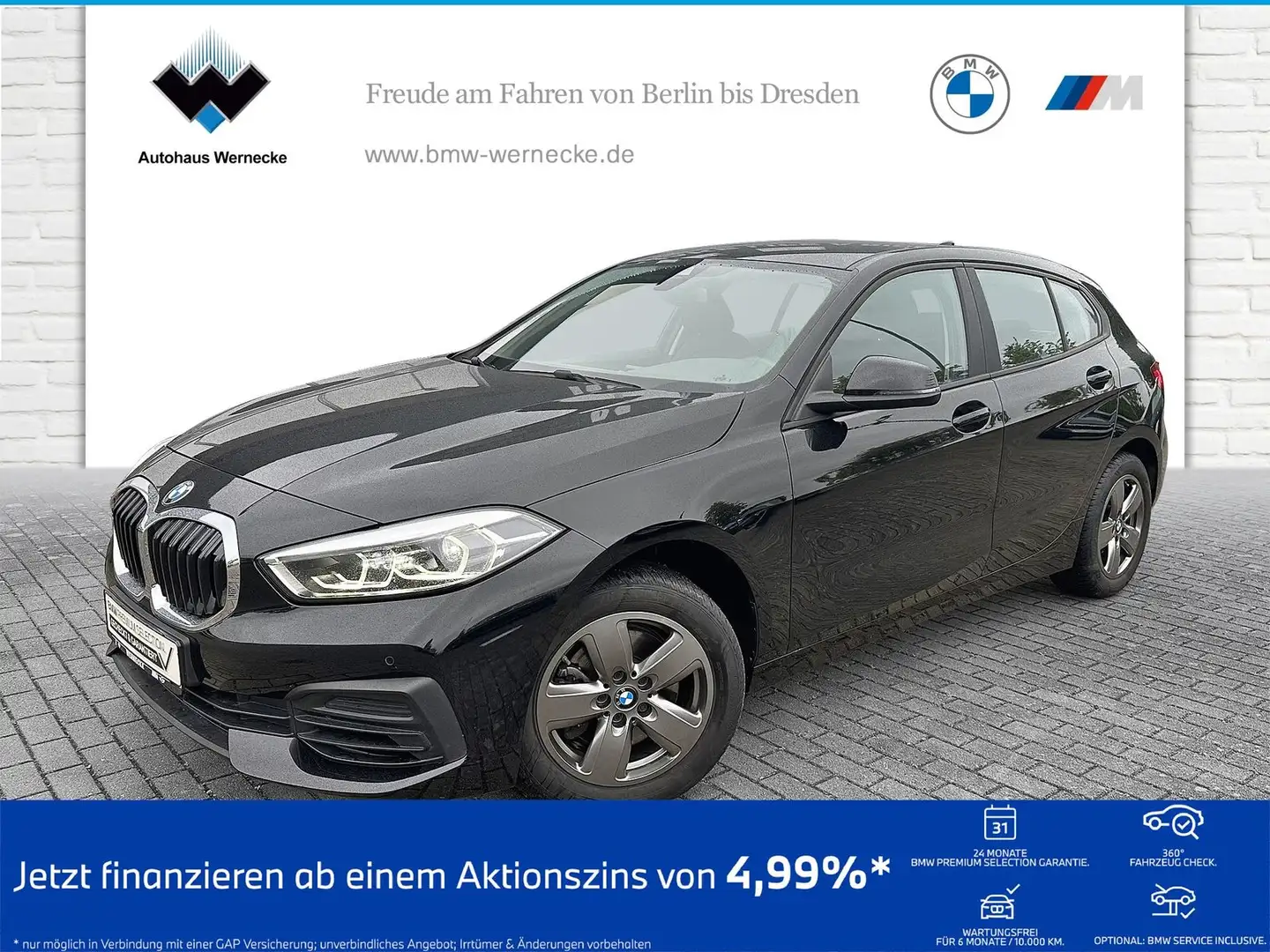 BMW 116 i Hatch Advantage DAB LED WLAN Tempomat Shz Schwarz - 1