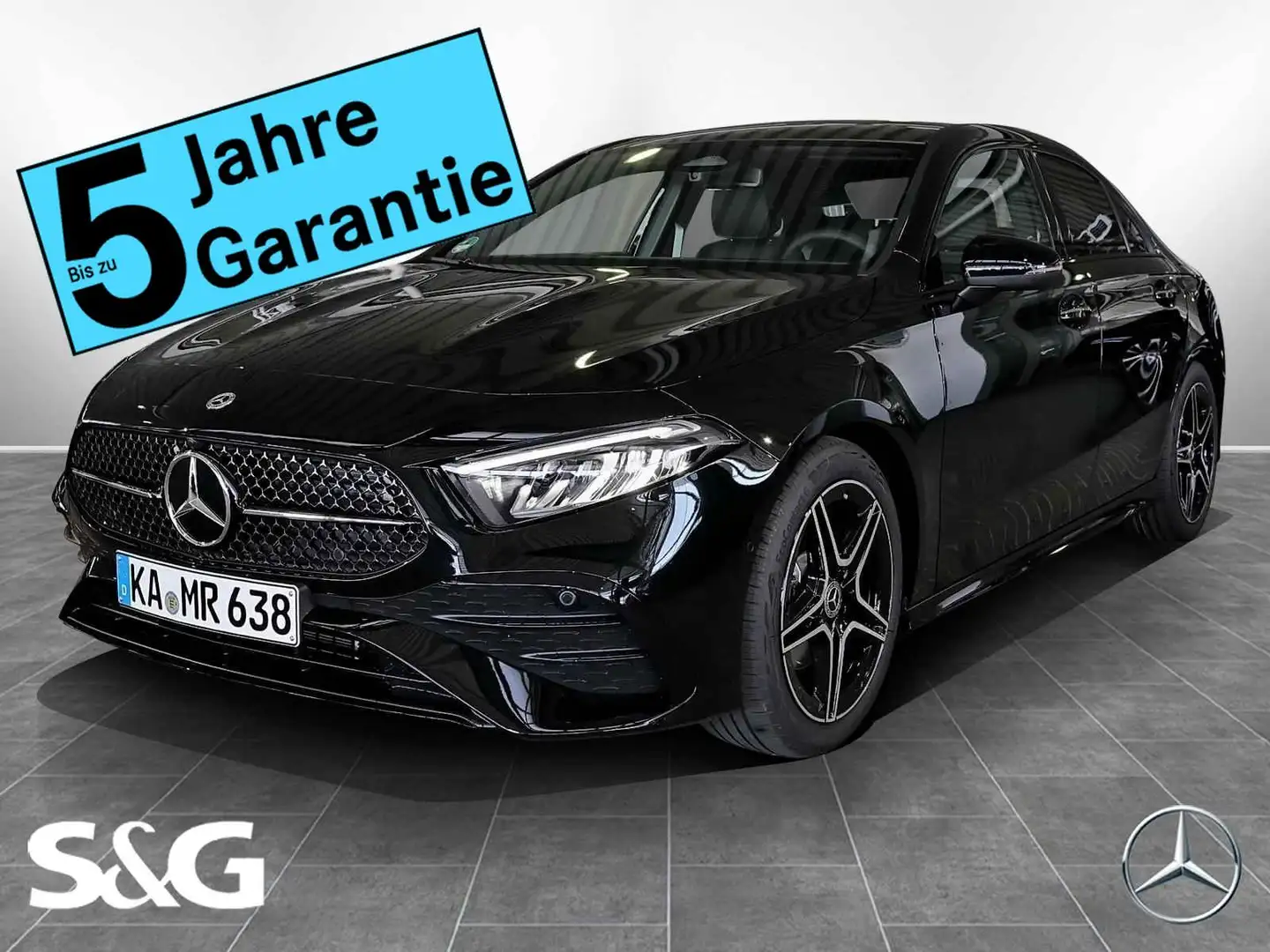 Mercedes-Benz A 200 Lim. AMG MBUX+RüKam+LED+Pano+Standh+Distro Schwarz - 1