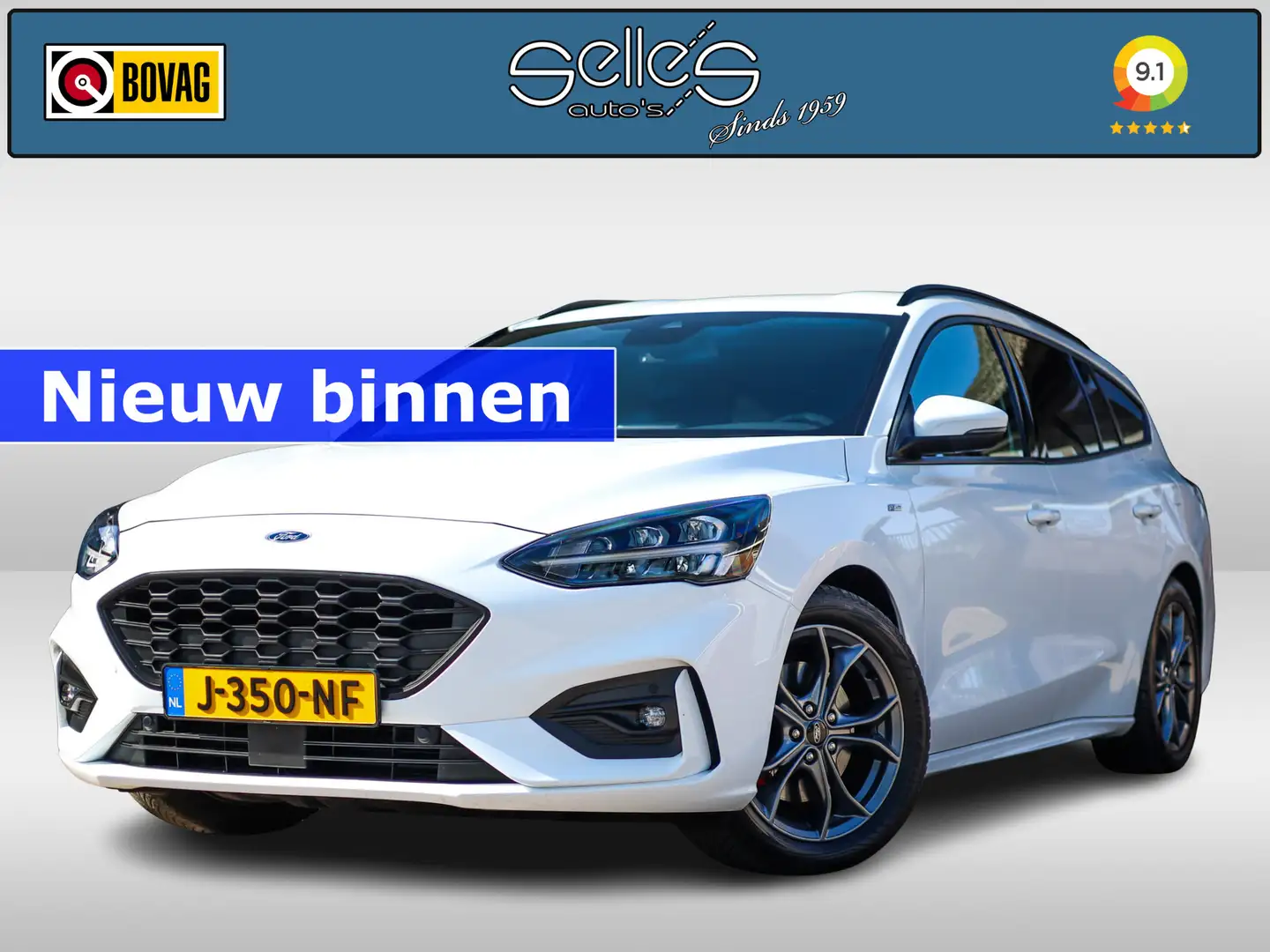 Ford Focus 1.5 EcoBoost ST Line Business Trekhaak | Applecarp Wit - 1