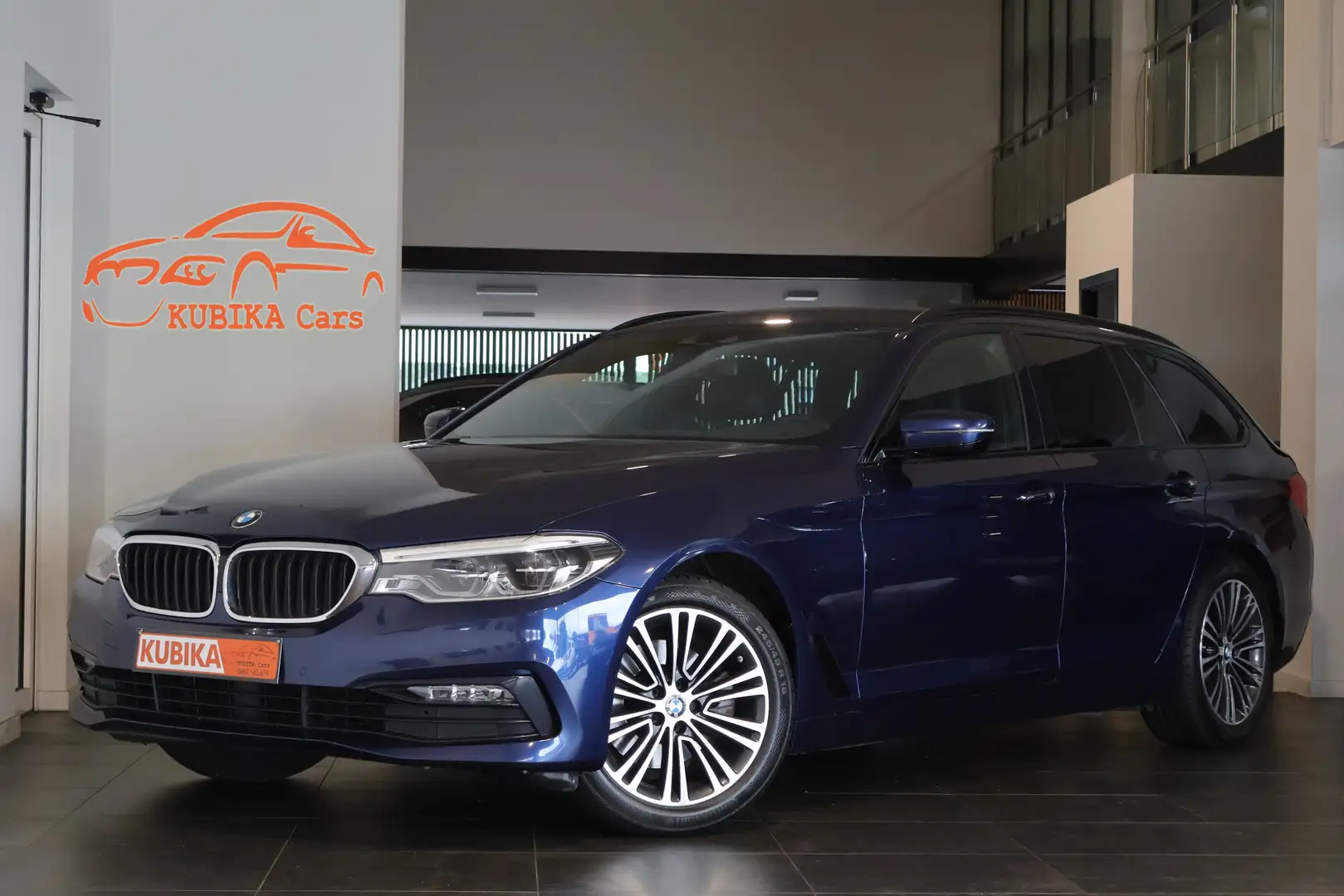BMW 520 520dAs Touring Sport Line Memory *BTW* Garantie* Blauw - 1