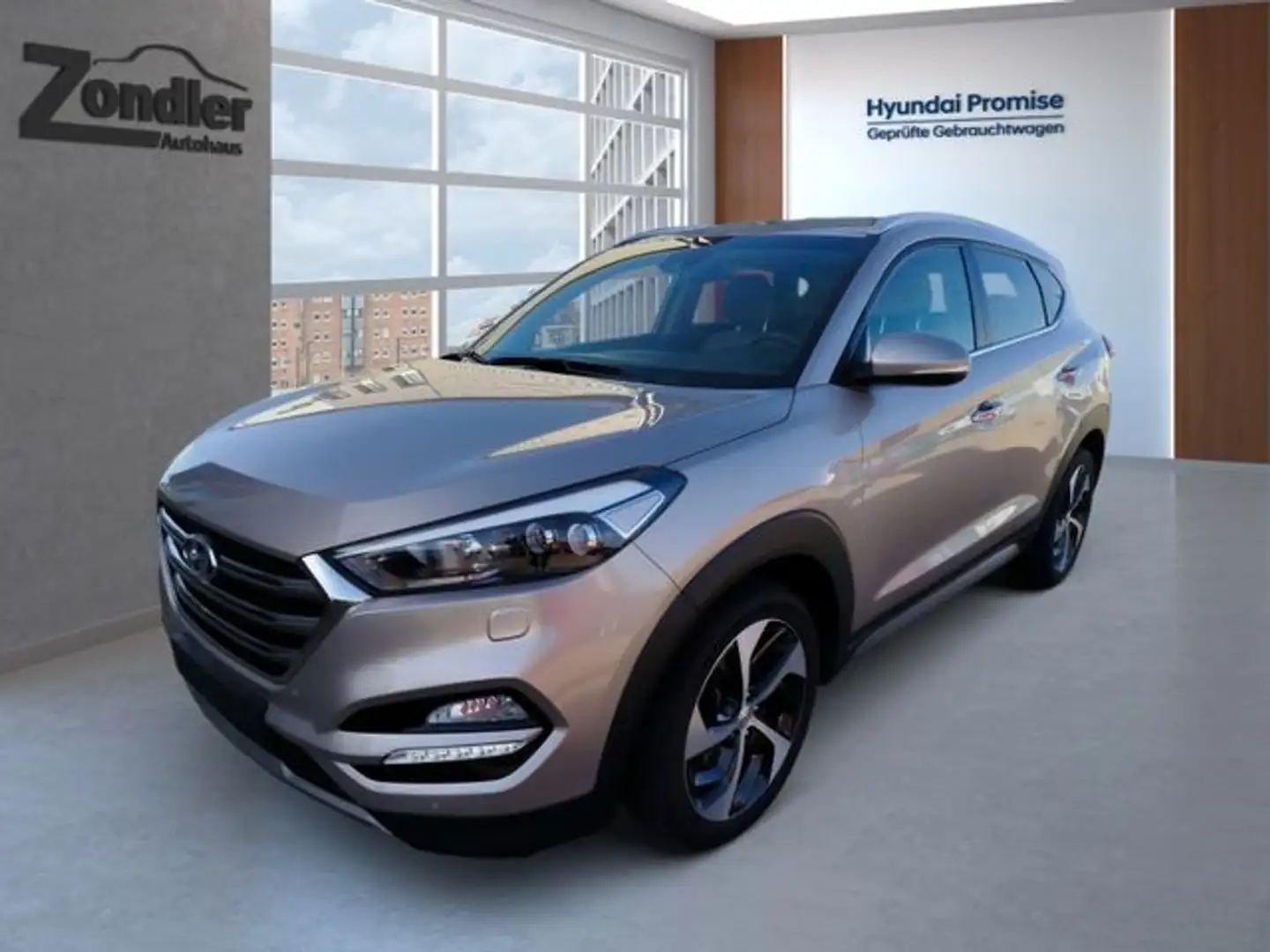 Hyundai TUCSON 1.6 Turbo Automatik 4WD Premium Gris - 1