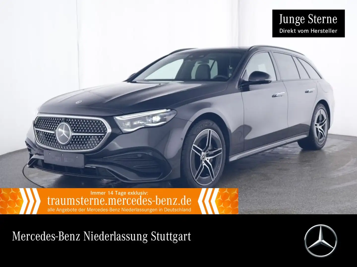 Mercedes-Benz E 300 de T Hybrid AMG Fahrass Pano Burmester HUD Grau - 1