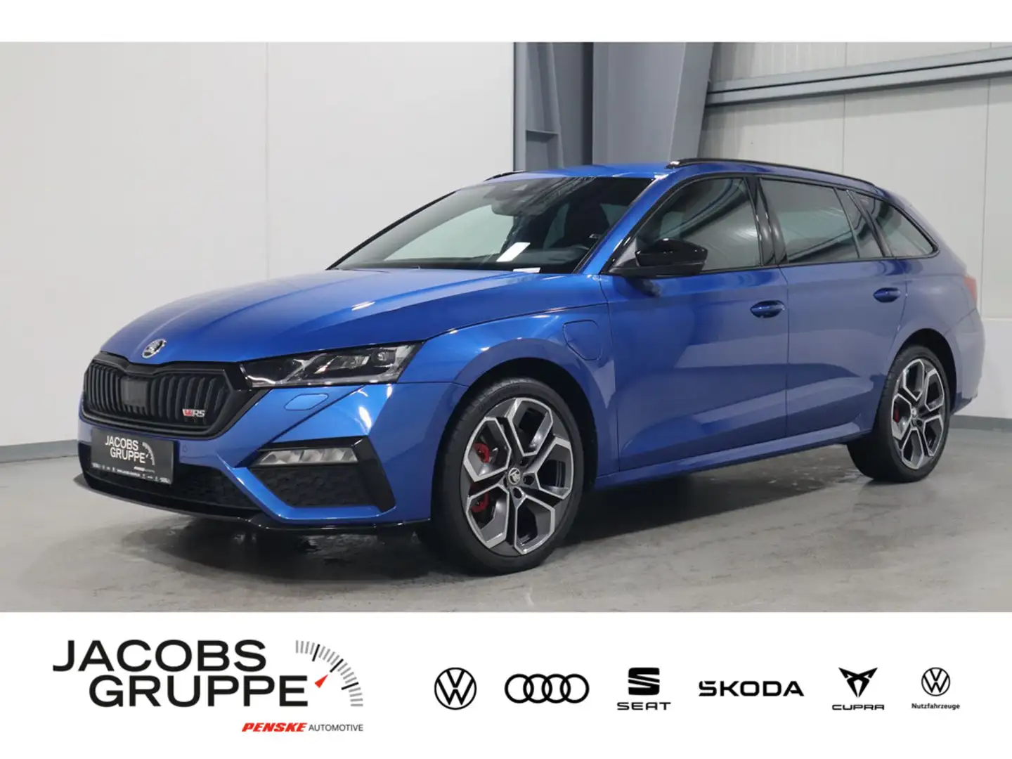 Skoda Octavia Combi 1.4 TSI iV RS AHK,Standhzg,App- Blau - 1
