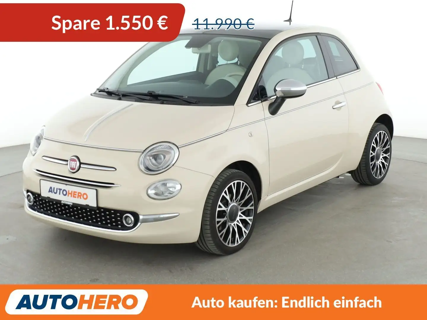 Fiat 500 1.2 Collezione*NAVI*PDC*PANO*KLIMA*TEMPO* Beige - 1