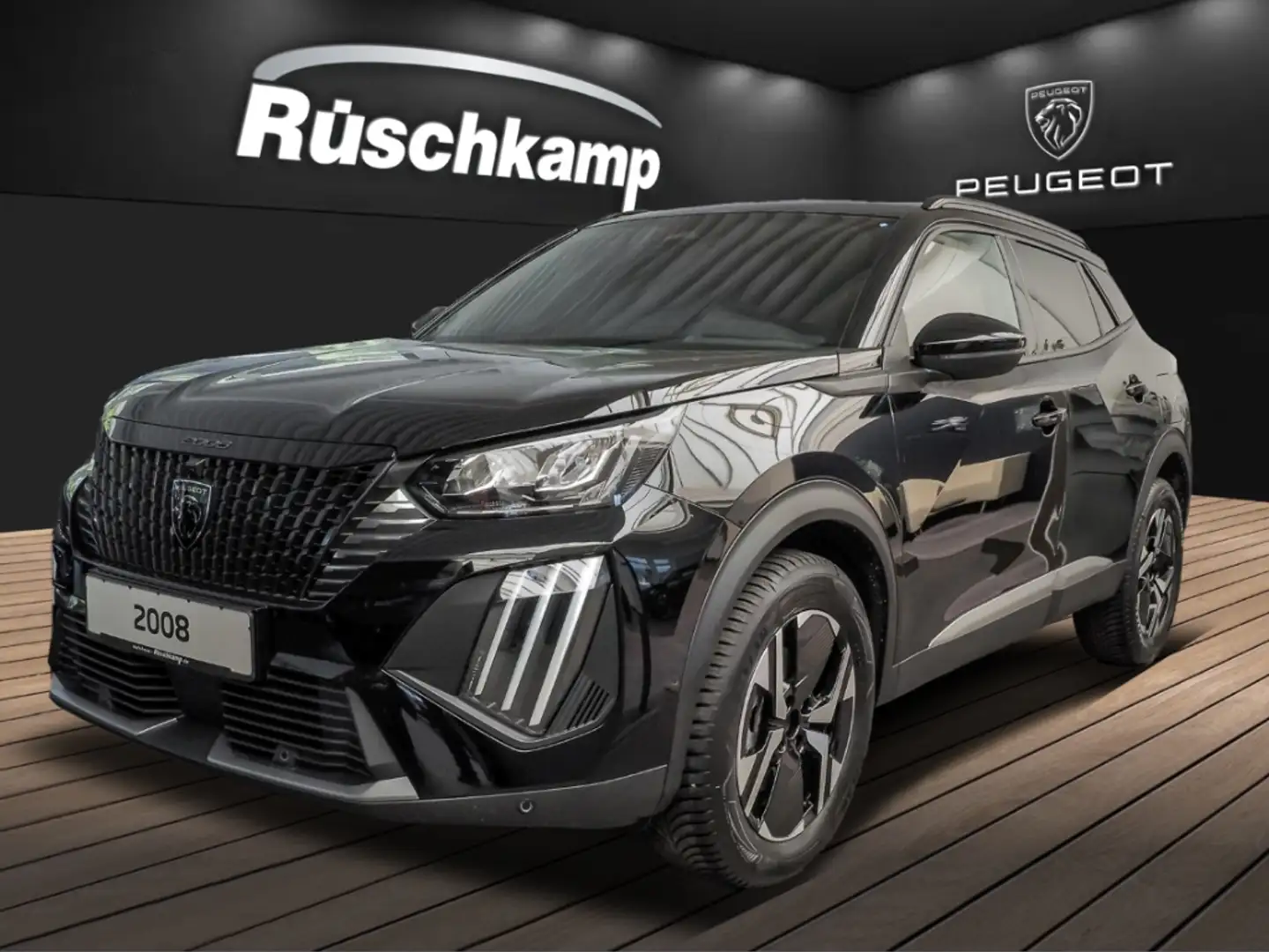 Peugeot 2008 Allure 1.2 Voll-LED Klimaauto ab.AHK SHZ Noir - 1