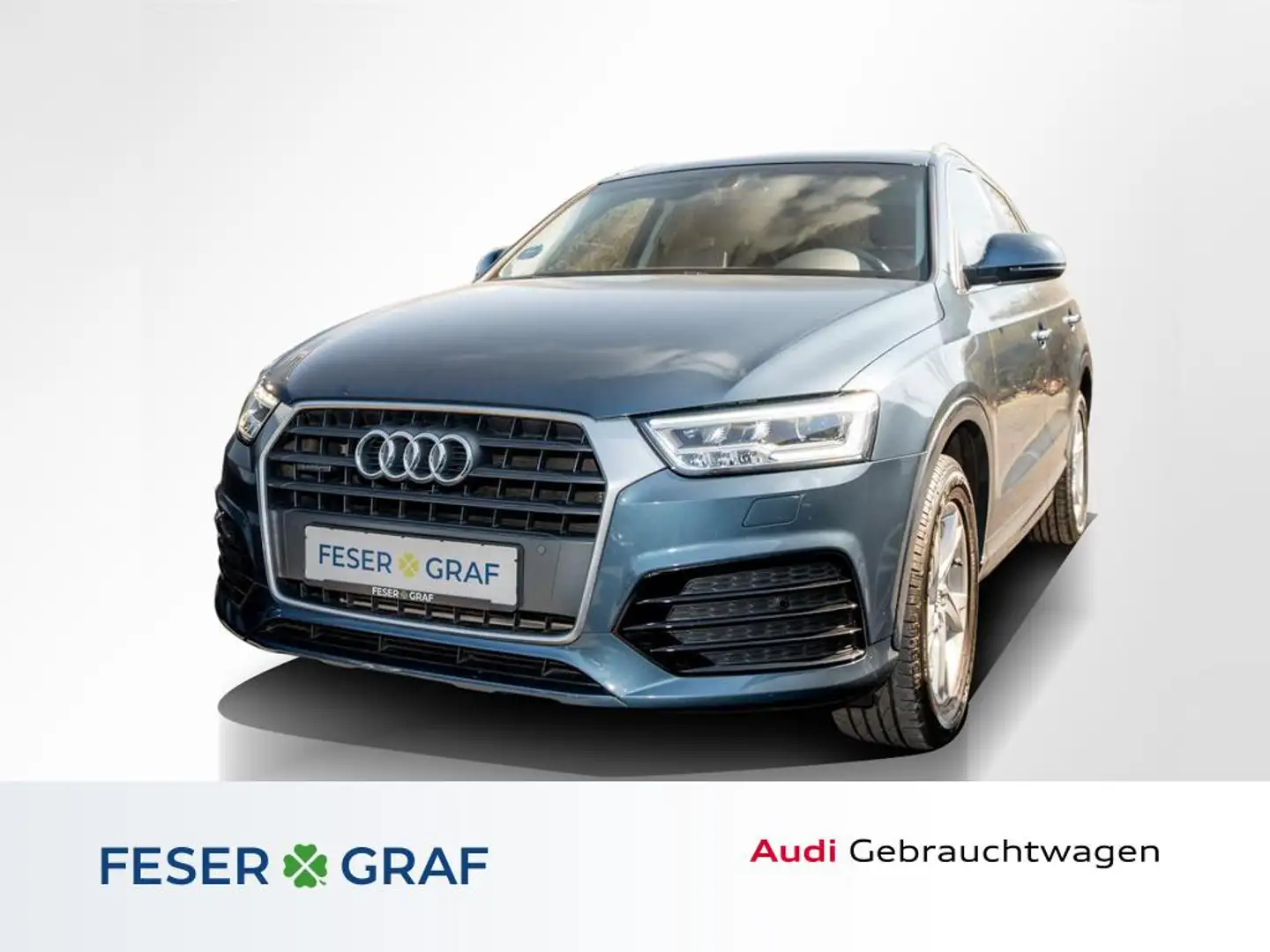 Audi Q3 2.0 TFSI qu. S tronic /LED/Navi/AHK Blau - 1