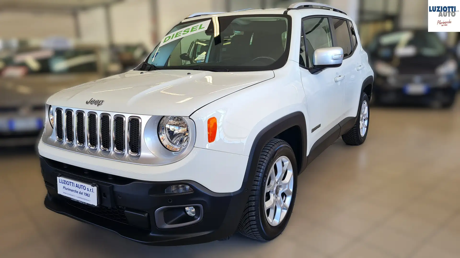 Jeep Renegade RENEGADE 1.6 MJET LIMITED-EURO6-PRESENTE TAGLIANDI Bianco - 2